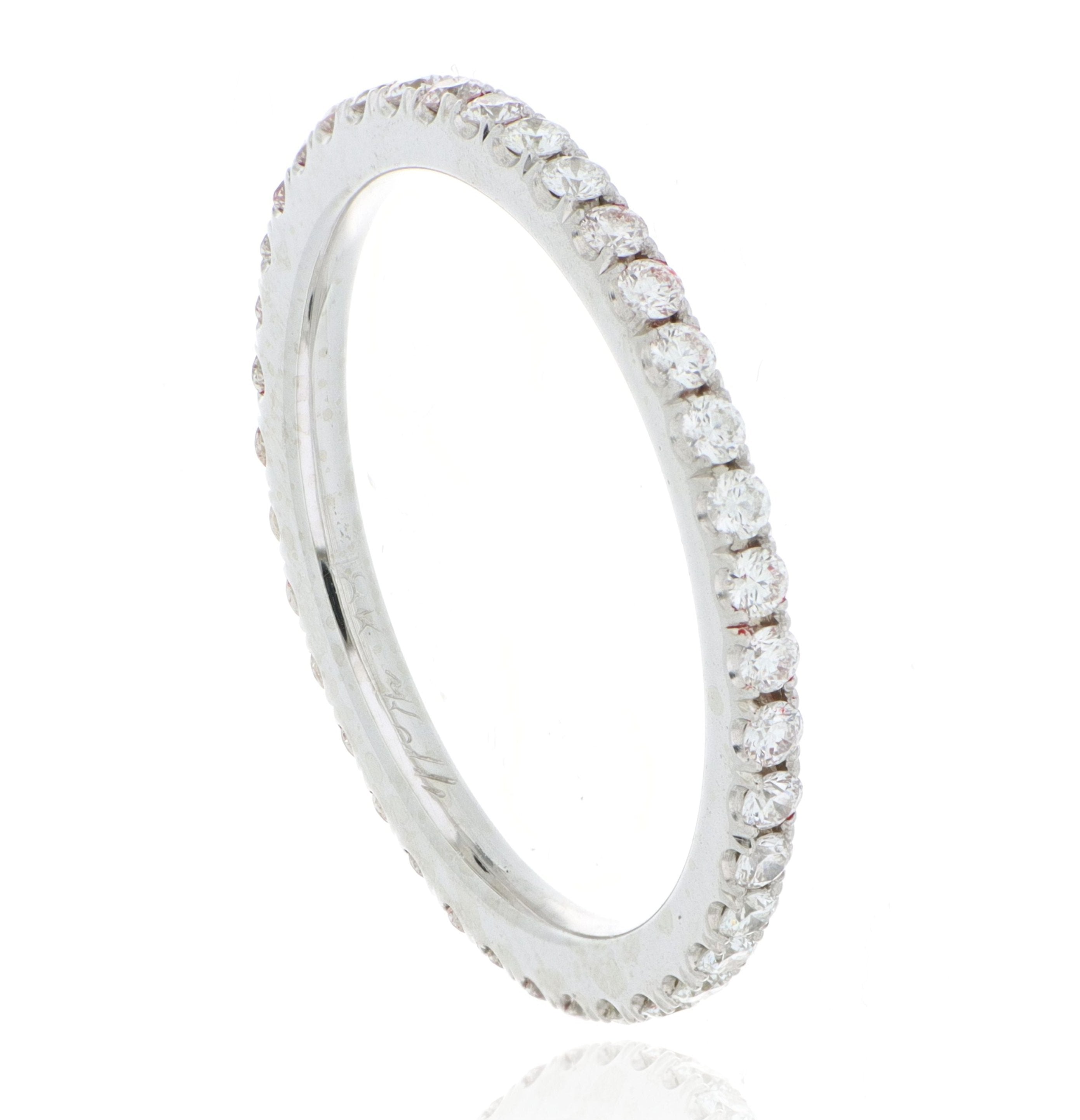 18k White Gold Diamond Band