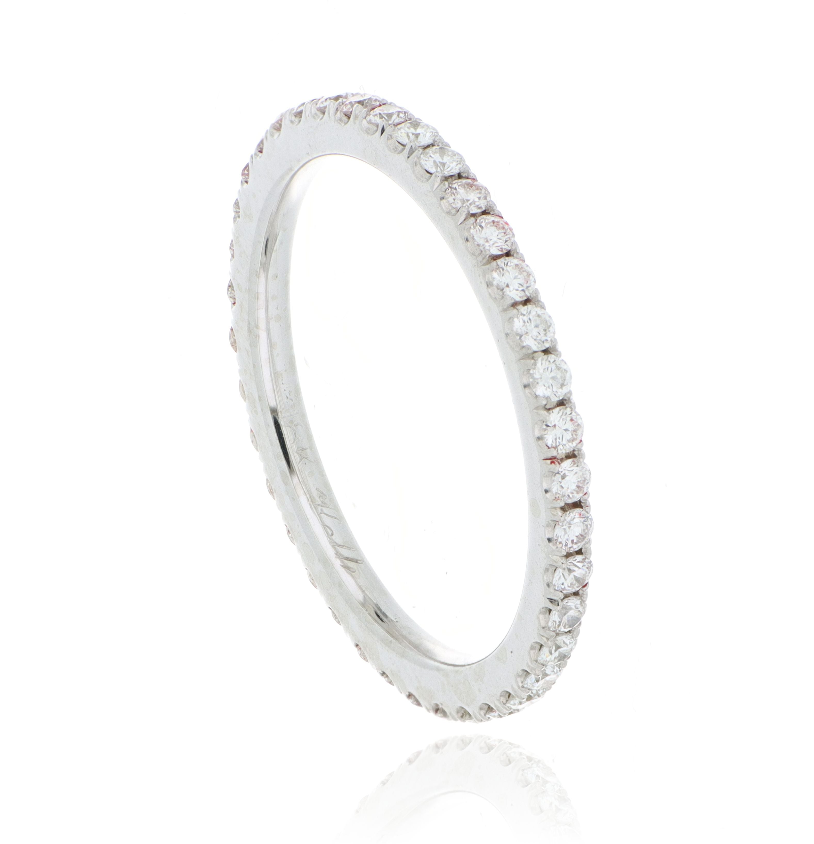 18k White Gold Diamond Band