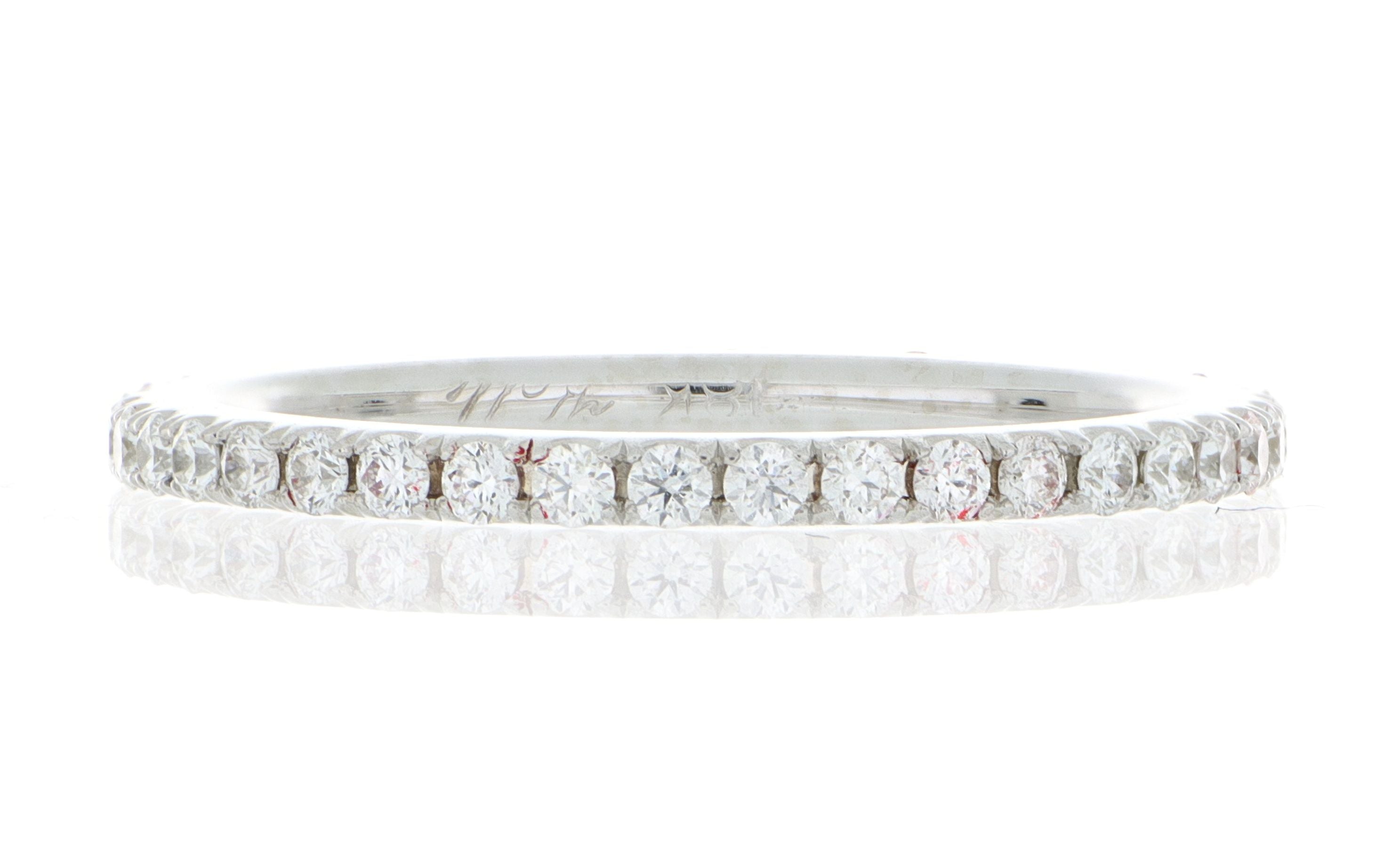 18k White Gold Diamond Band