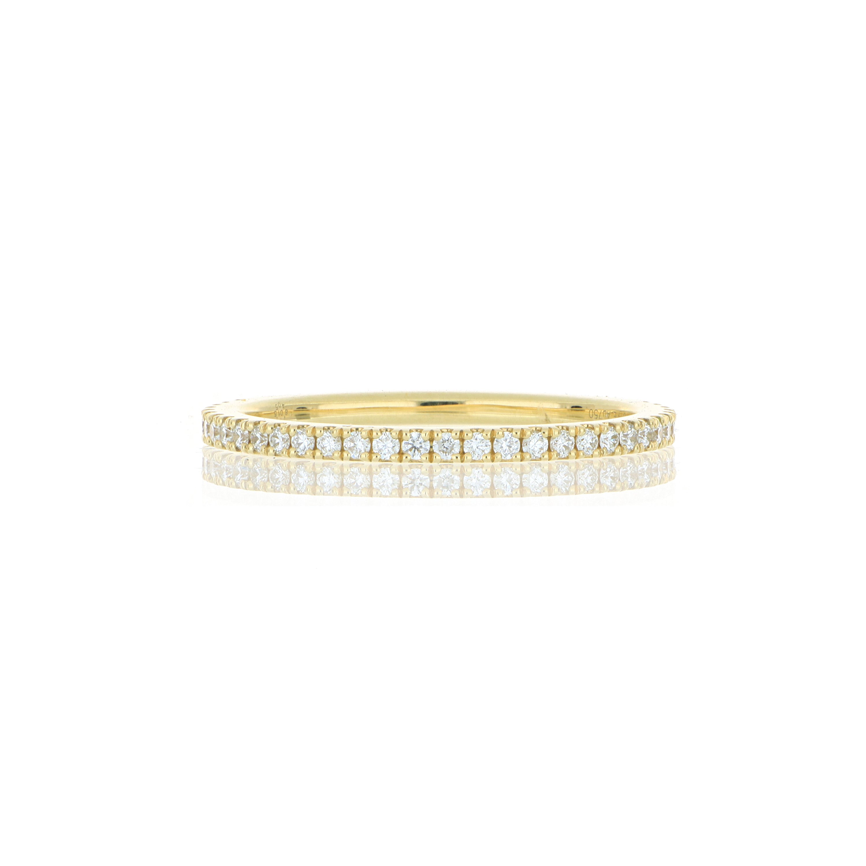 18k Yellow Gold Diamond Wedding Band