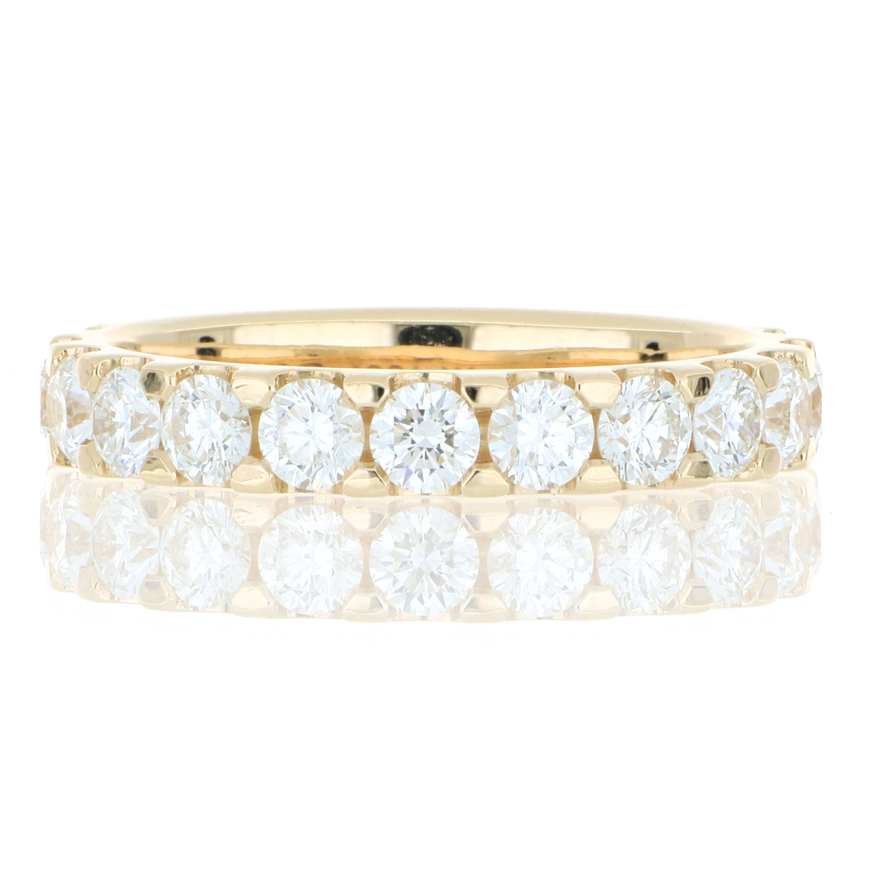 18k Yellow Gold Diamond Wedding Band