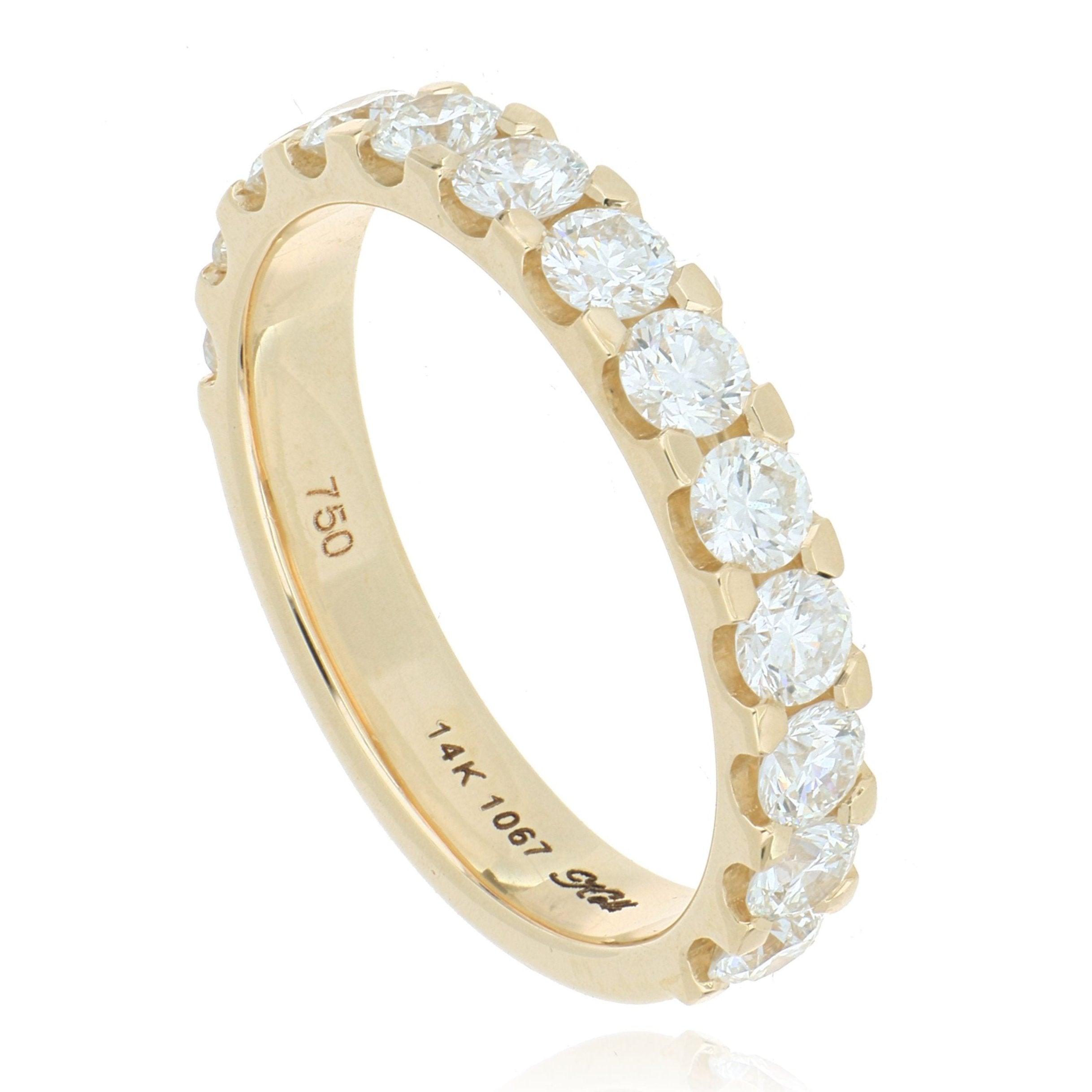 18k Yellow Gold Diamond Wedding Band