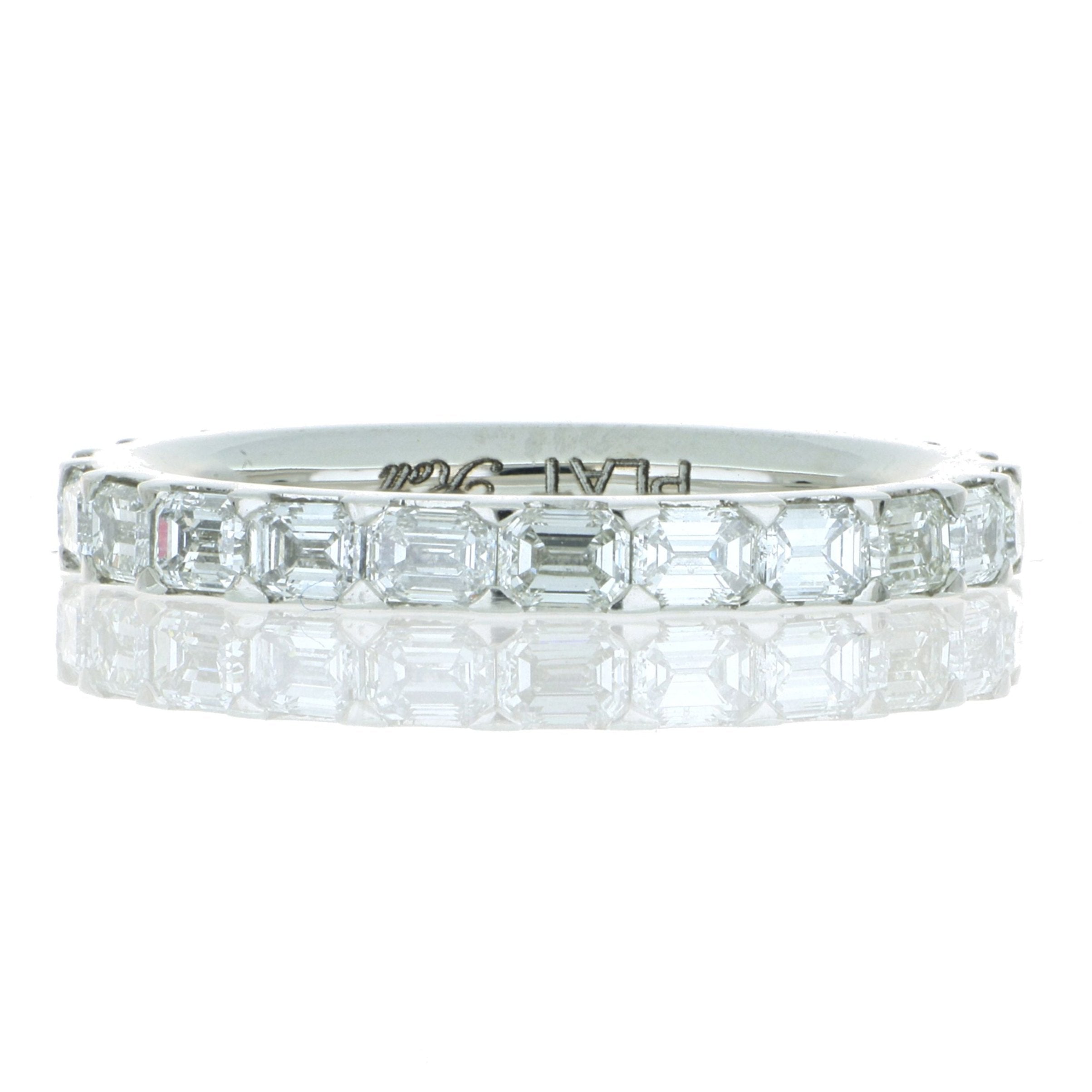 Platinum Baguette Diamond Eternity Wedding Band