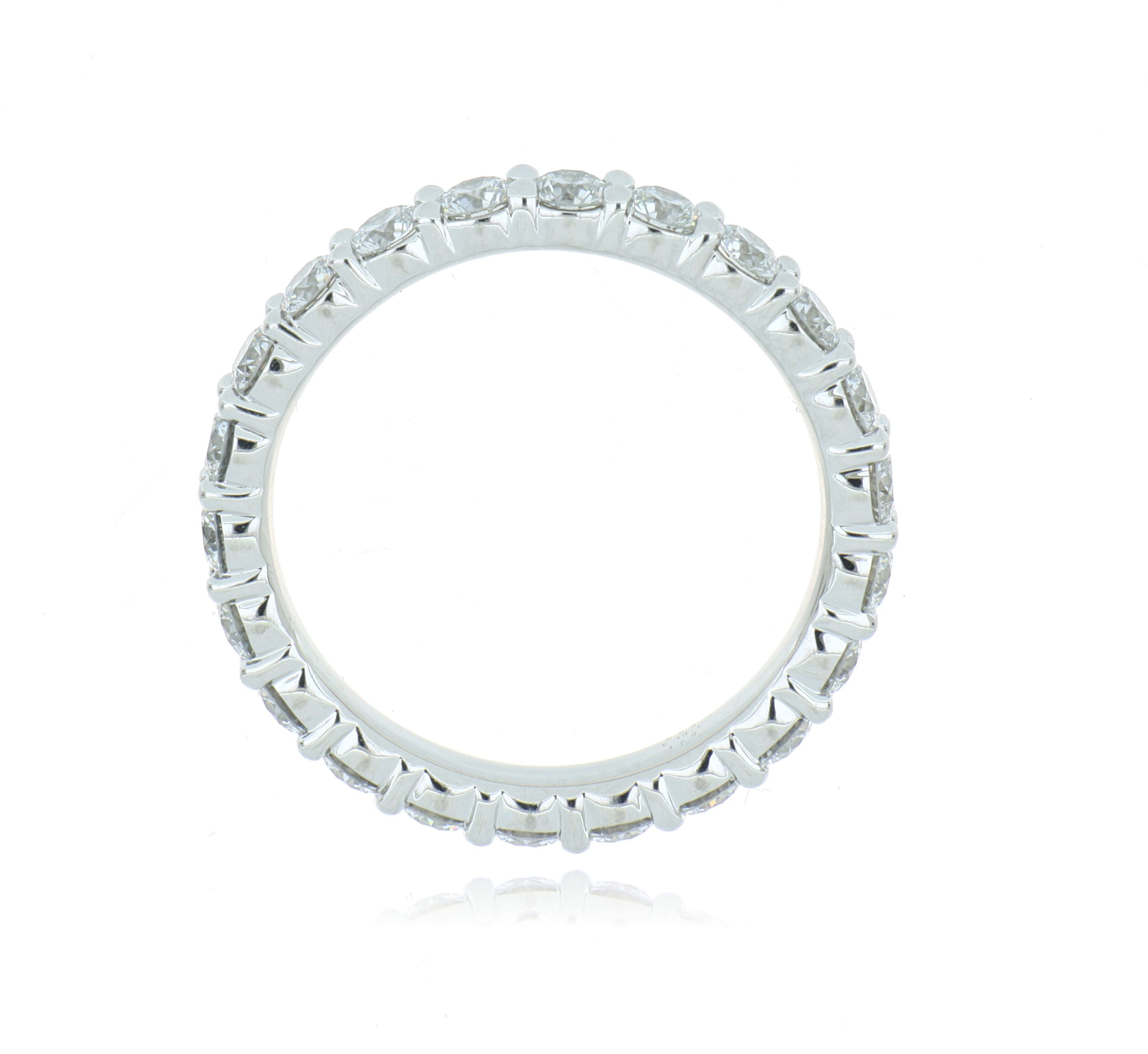 Platinum Hearts on Fire Diamond Eternity Wedding Band