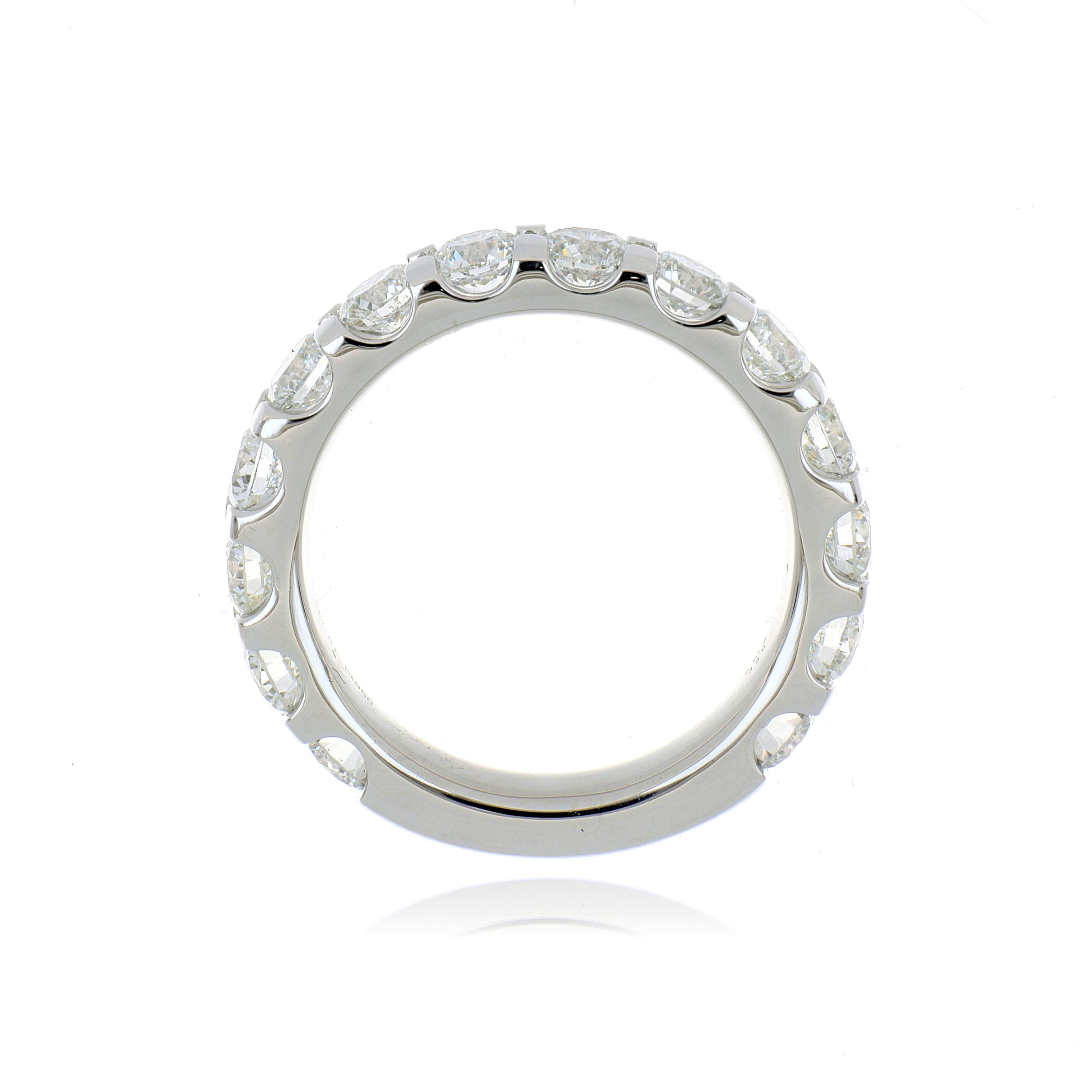 Platinum 3/4 Diamond Eternity Wedding Band
