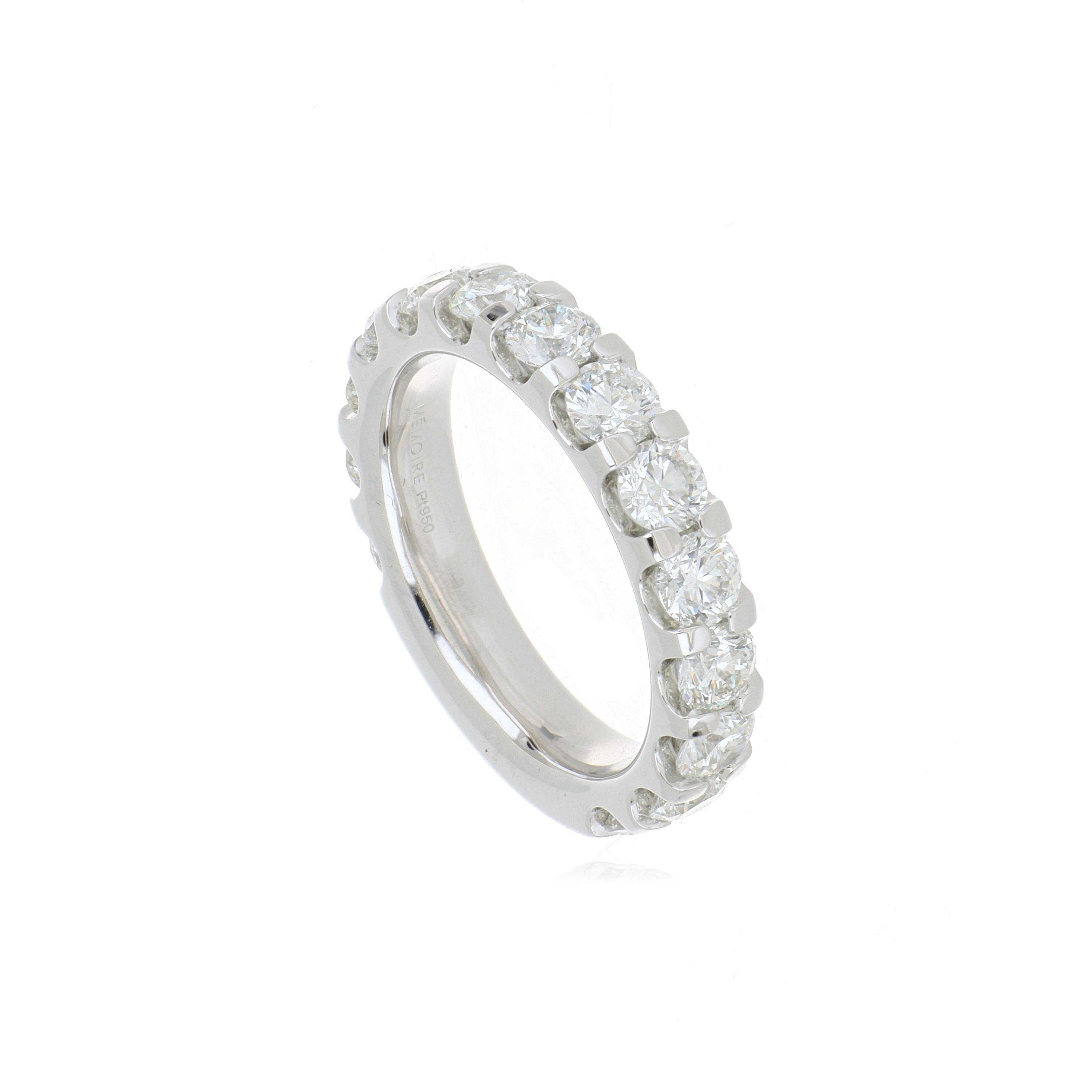 Platinum 3/4 Diamond Eternity Wedding Band