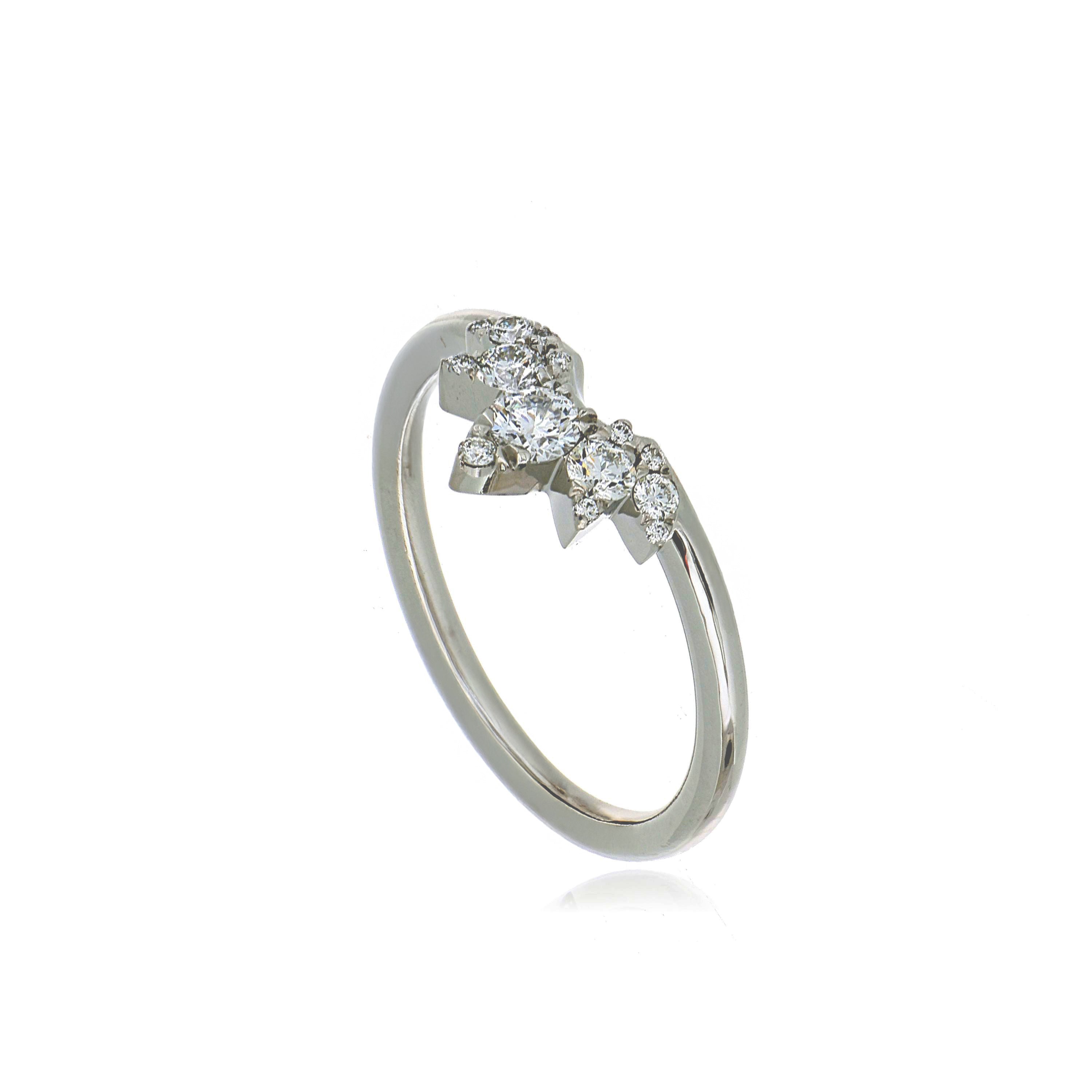 Platinum Diamond Crown Wedding Band - Charles Koll Jewelers