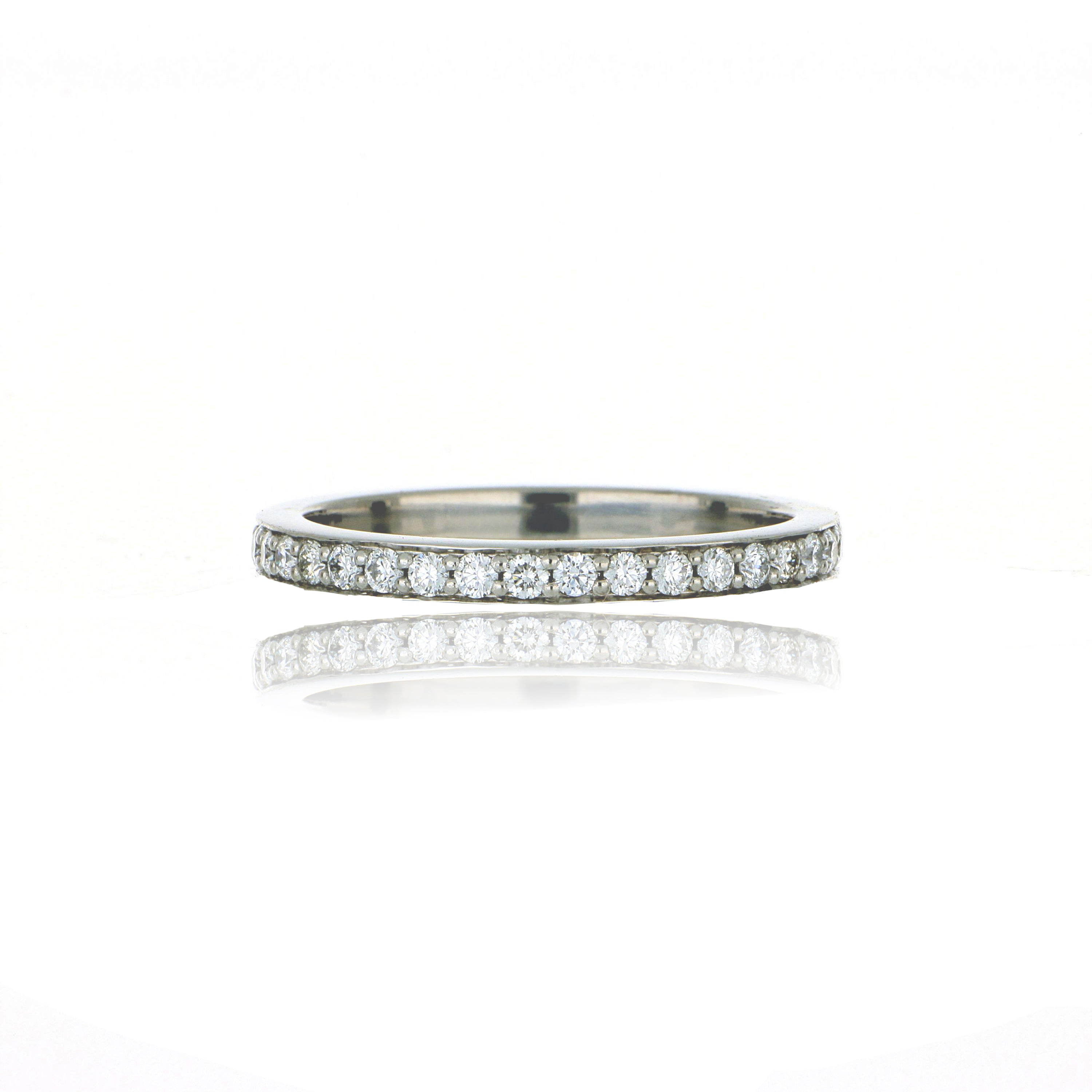 Platinum Diamond Eternity Wedding Band - Charles Koll Jewelers