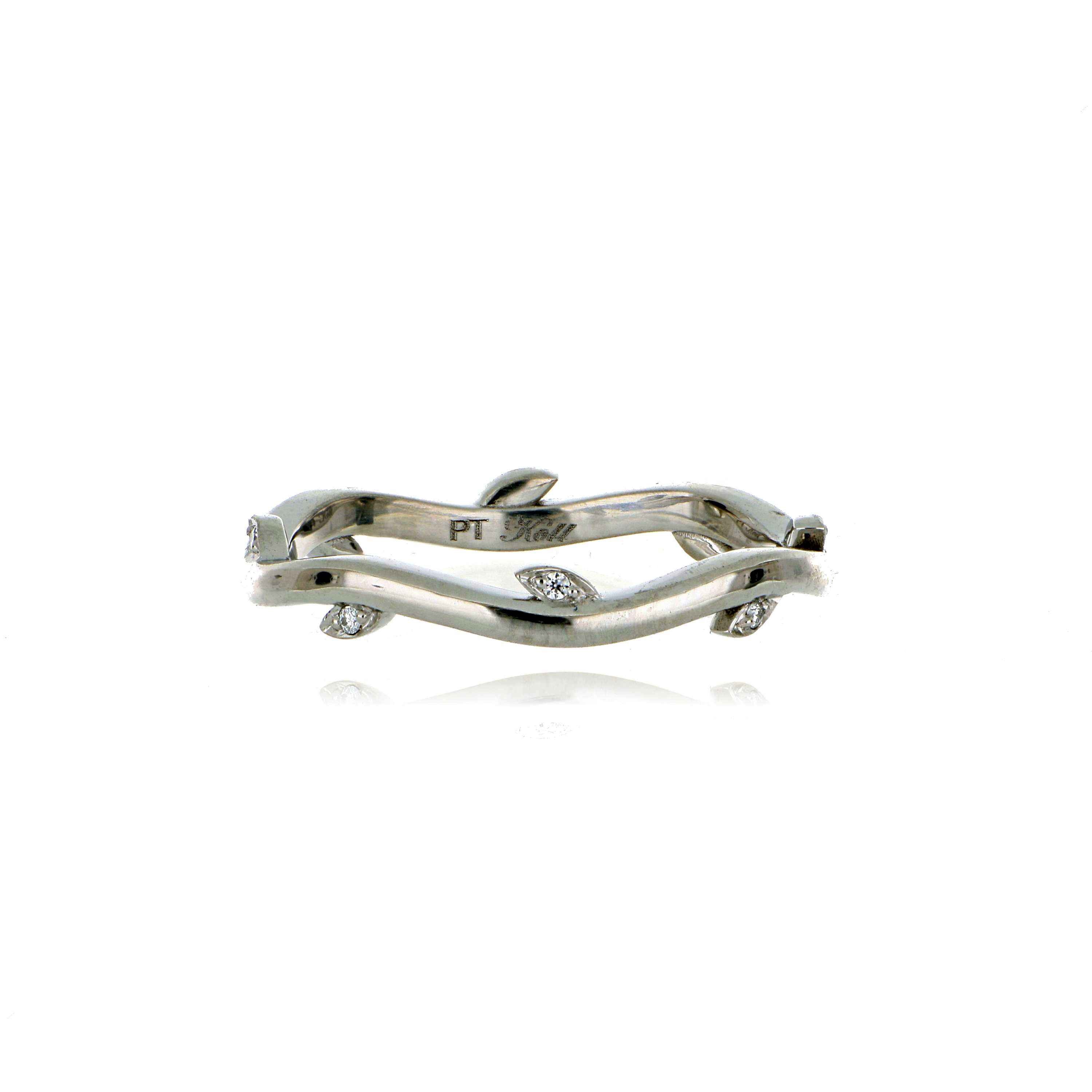 Platinum Diamond Vine Ring