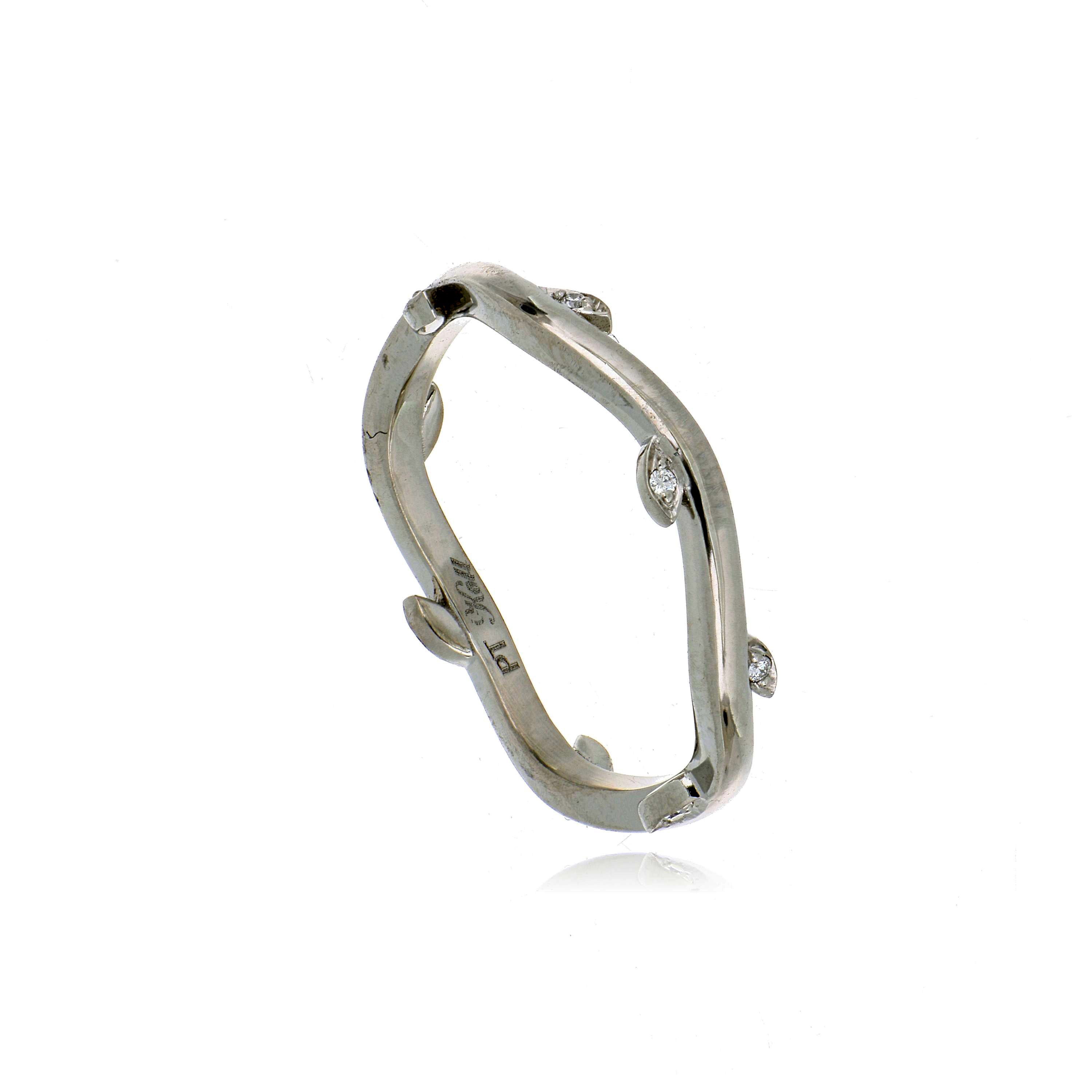Platinum Diamond Vine Ring