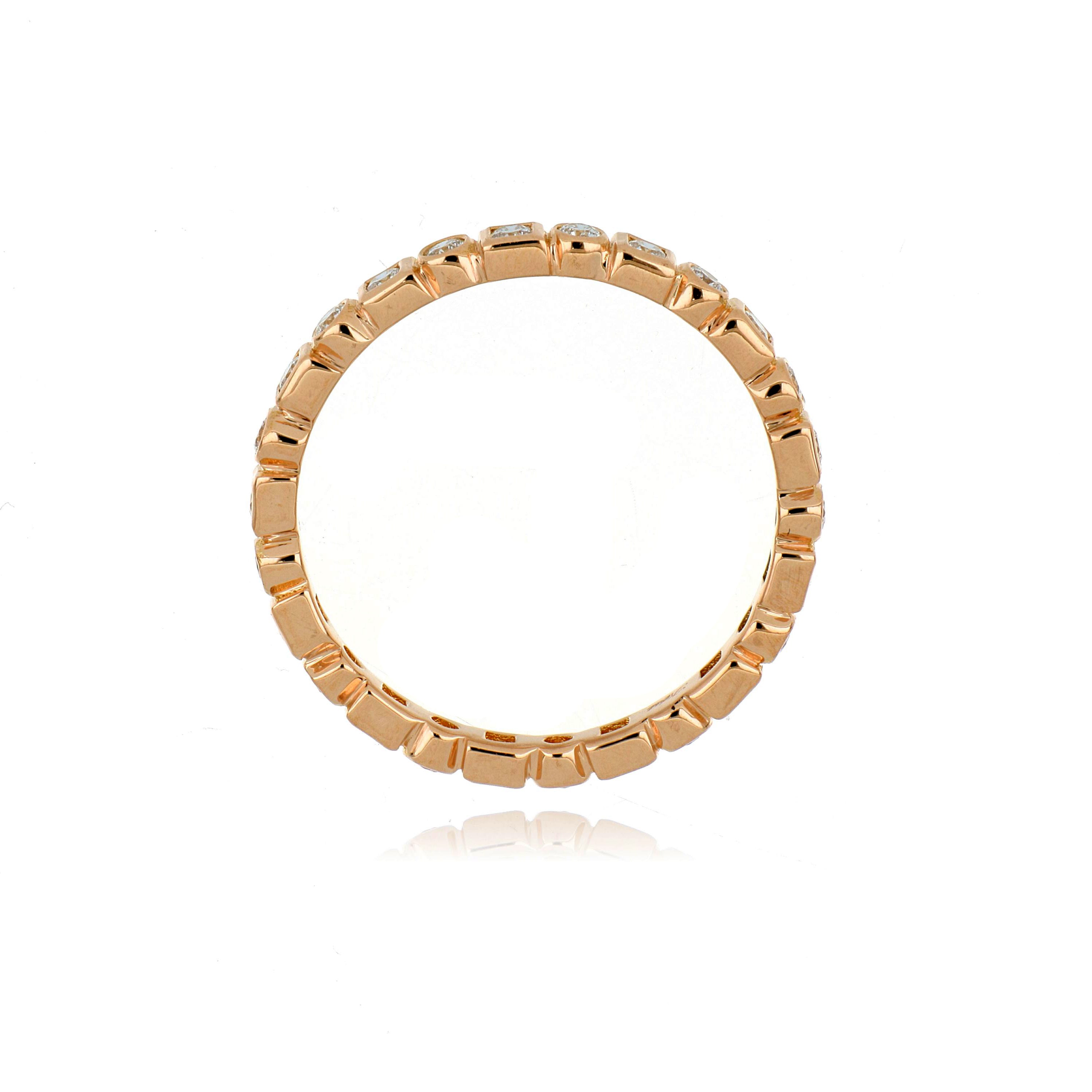 18k Rose Gold Diamond Ring