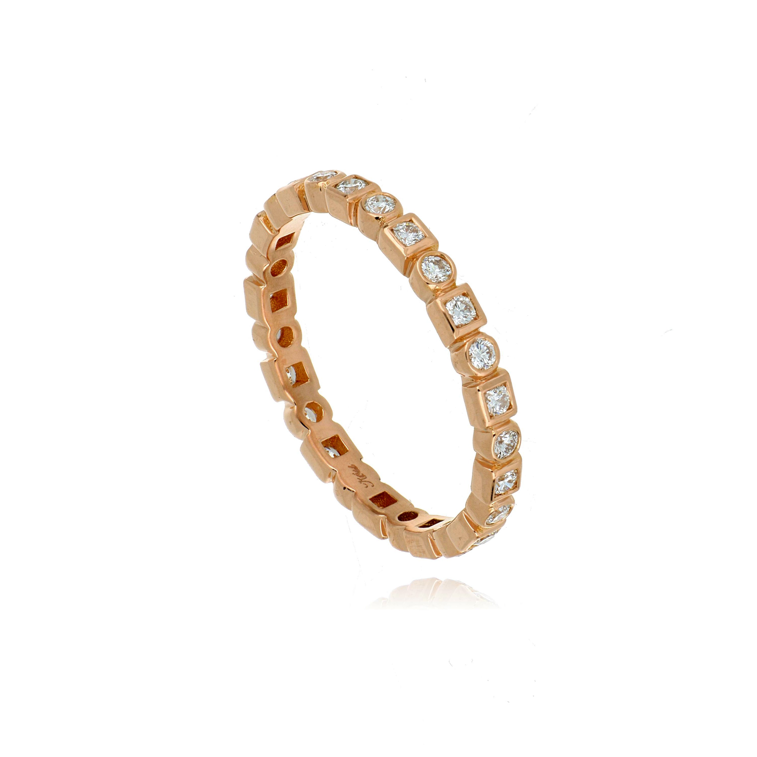 18k Rose Gold Diamond Ring