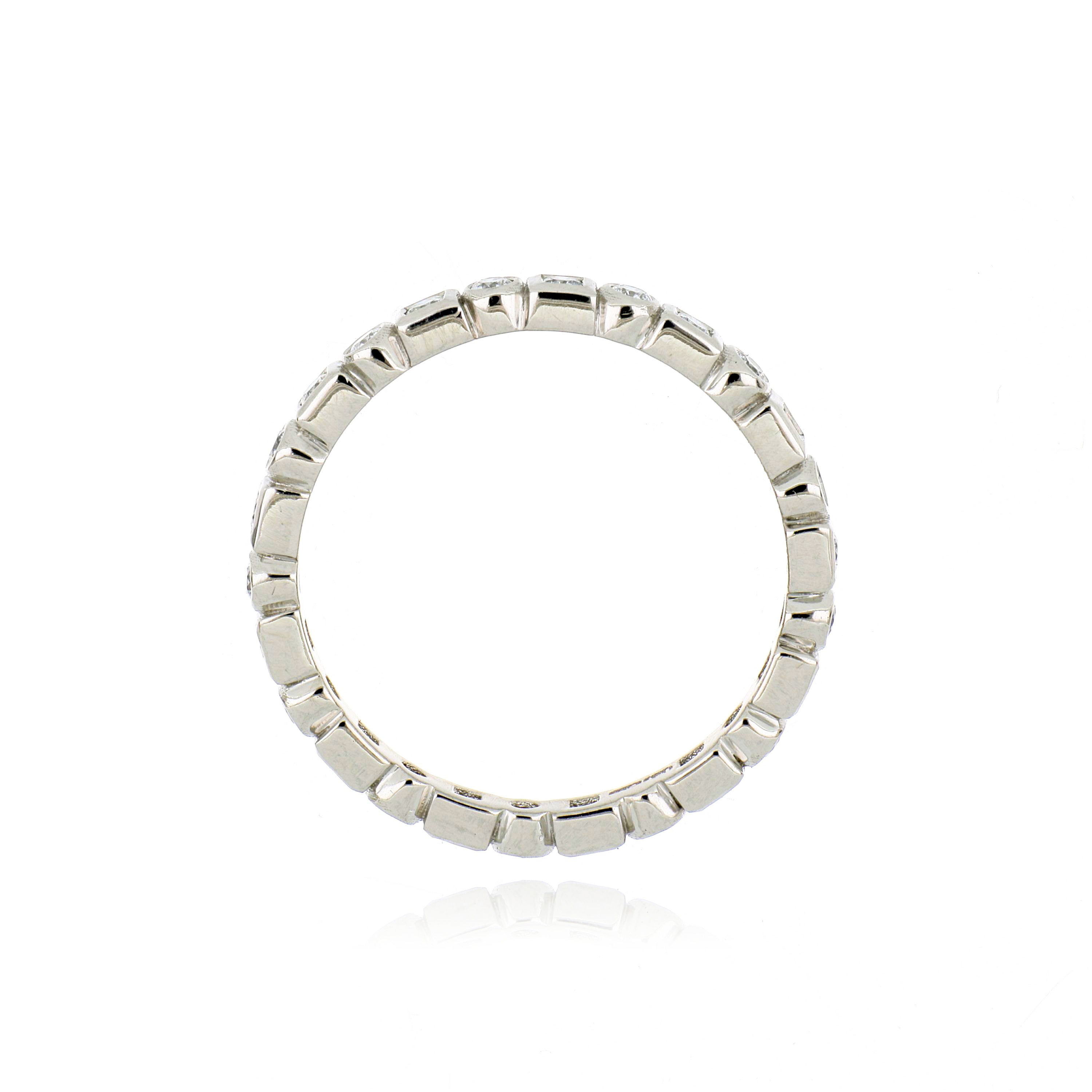 Platinum Diamond Eternity Wedding Band - Charles Koll Jewelers