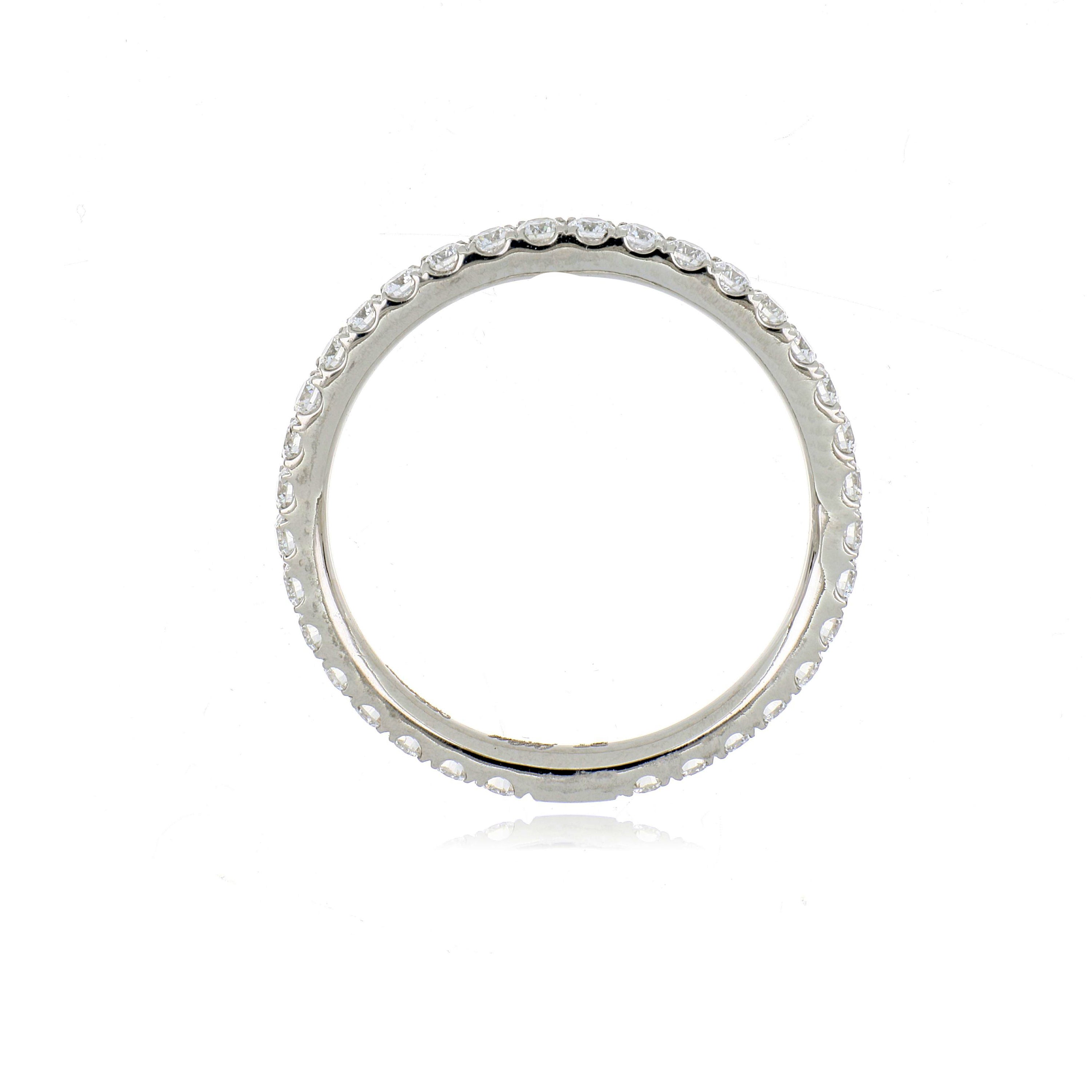 Platinum Diamond Eternity Wedding Band - Charles Koll Jewelers