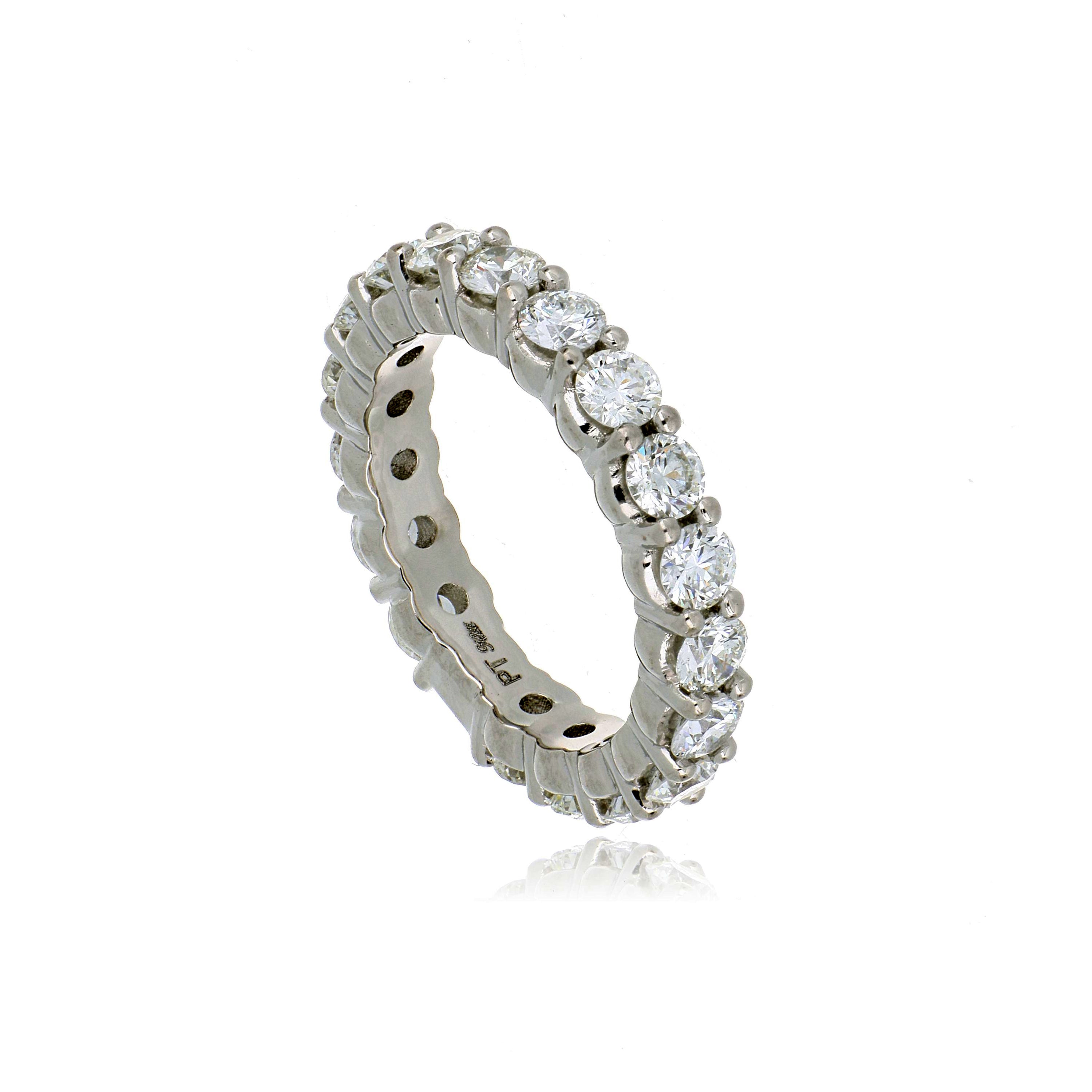 Platinum Diamond Eternity Wedding Band