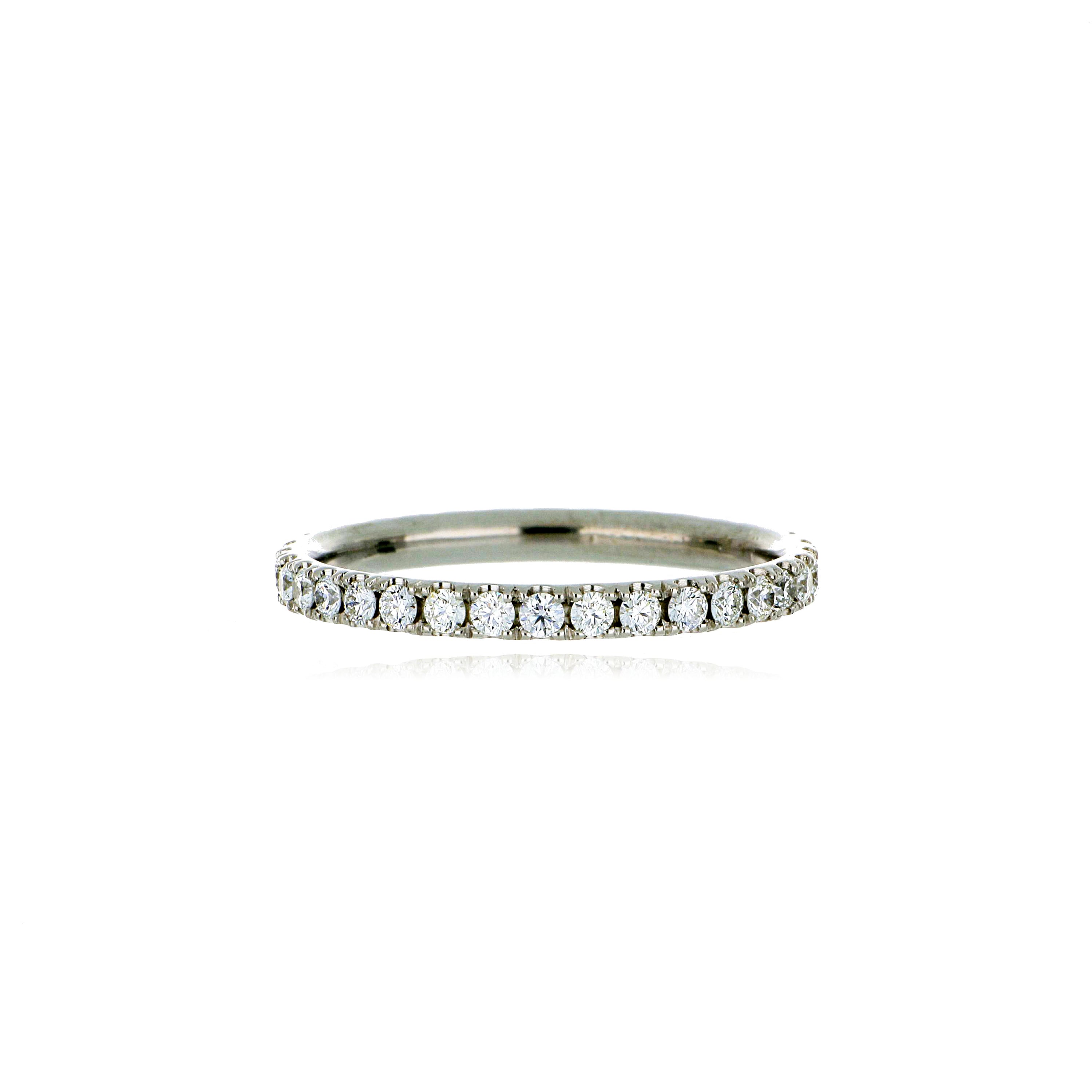 Platinum Diamond Eternity Wedding Band - Charles Koll Jewelers