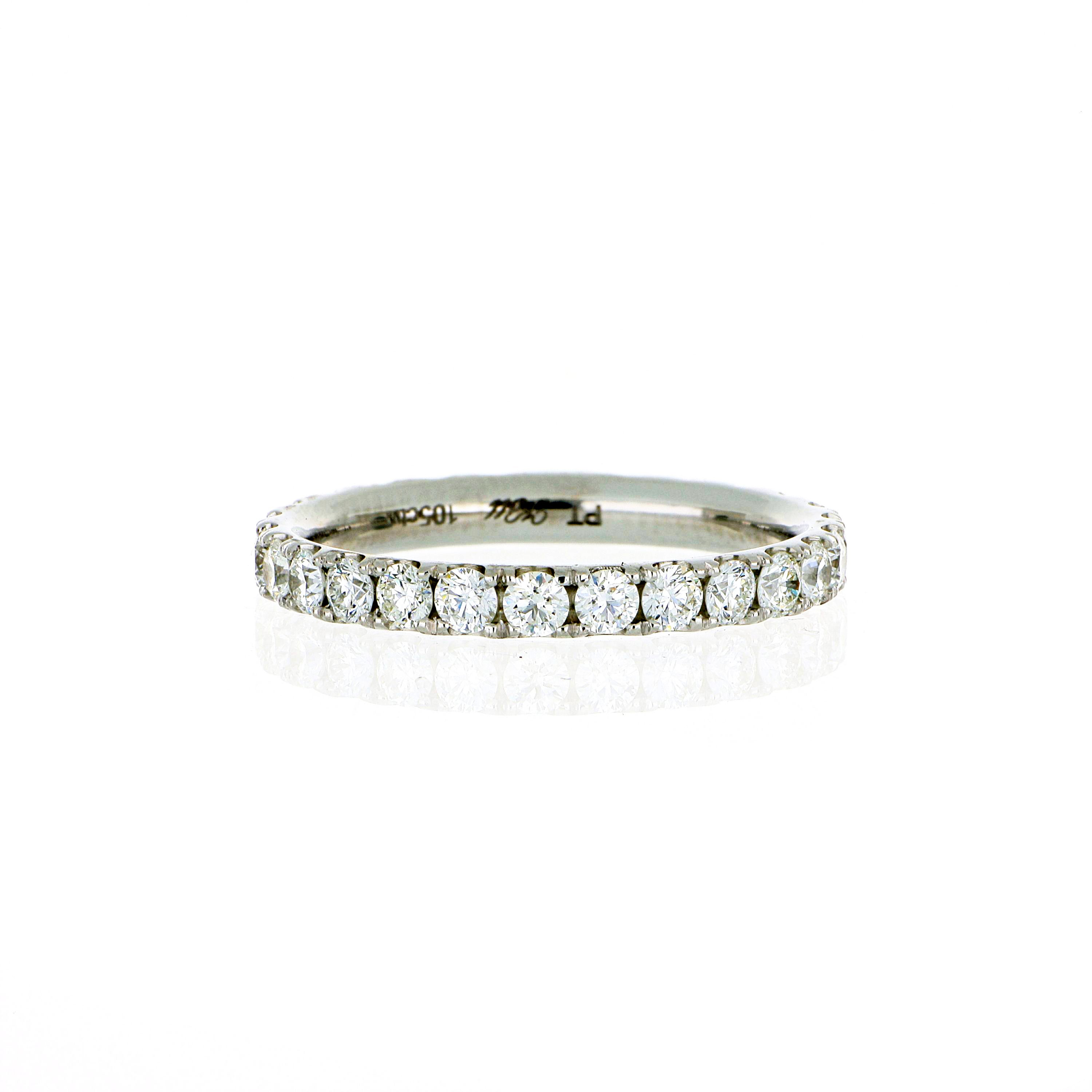 Platinum Diamond Eternity Wedding Band - Charles Koll Jewelers