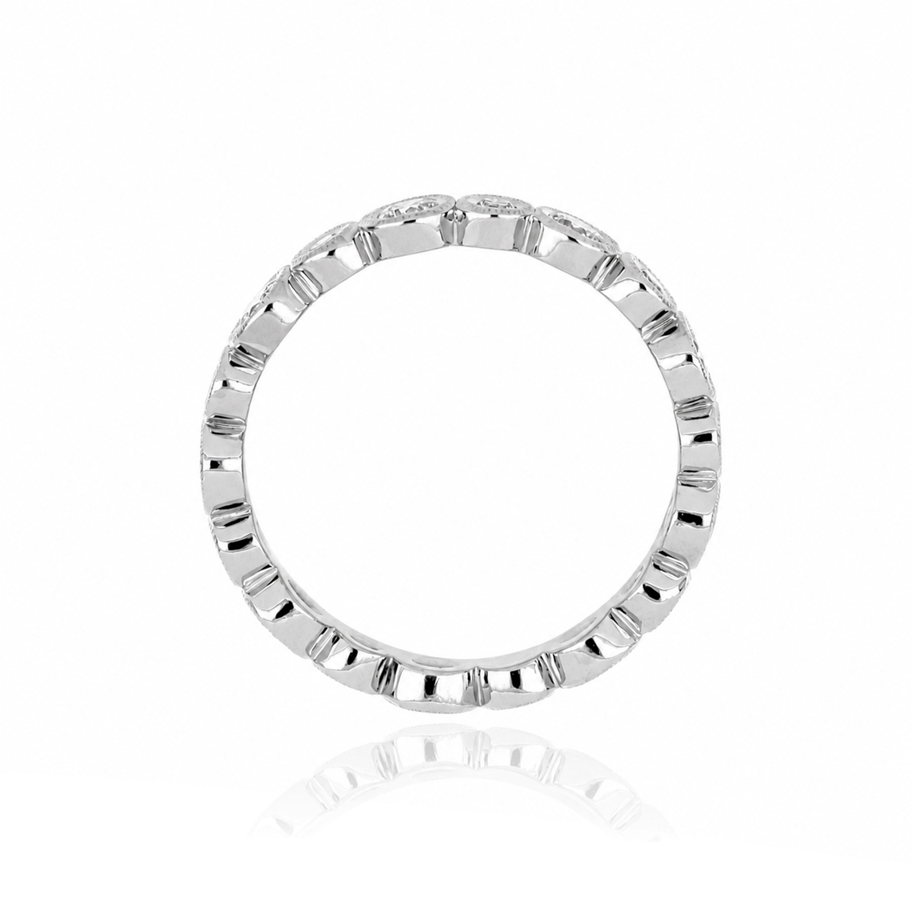 Platinum Diamond Eternity Wedding Band - Charles Koll Jewelers
