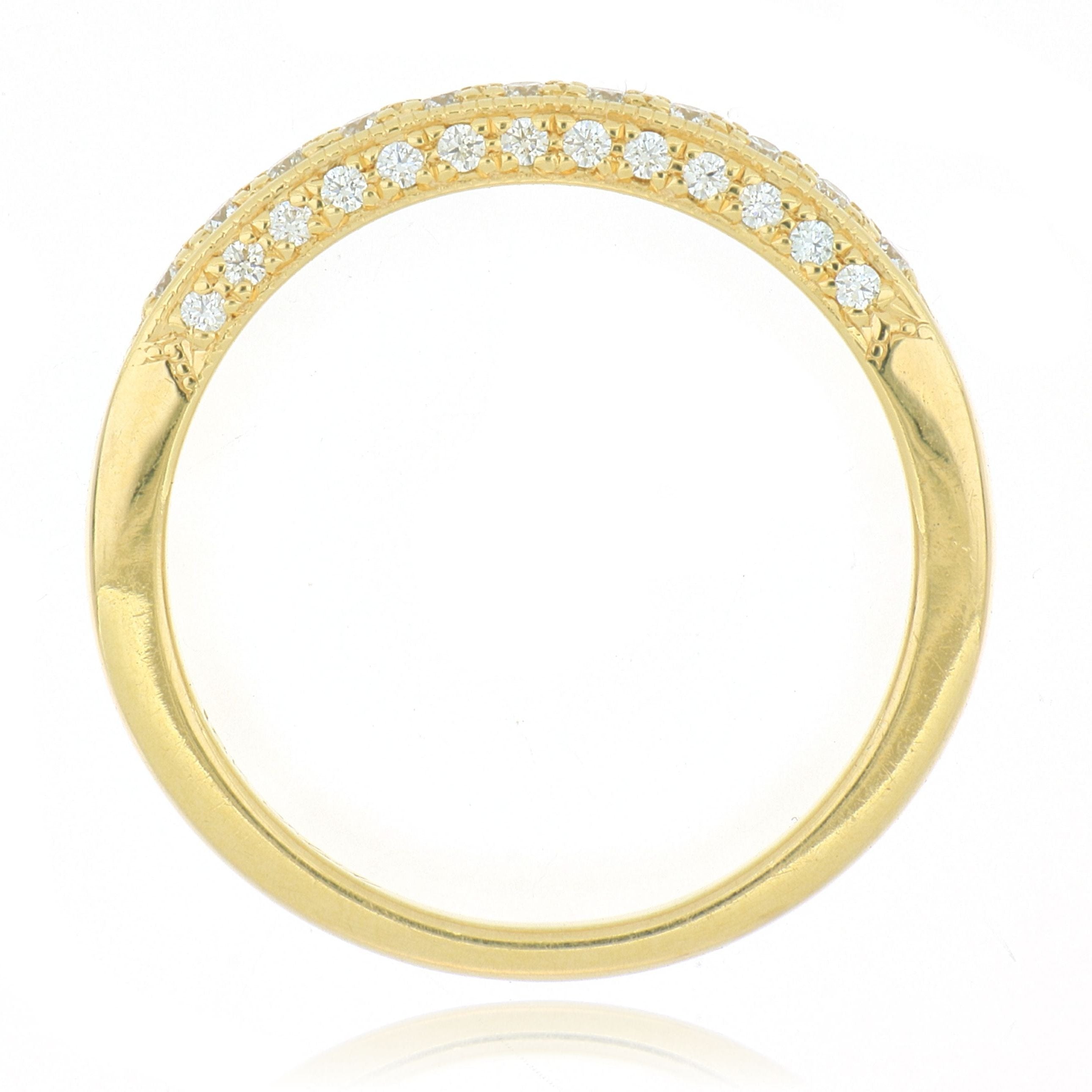 18k Yellow Gold Diamond Wedding Band