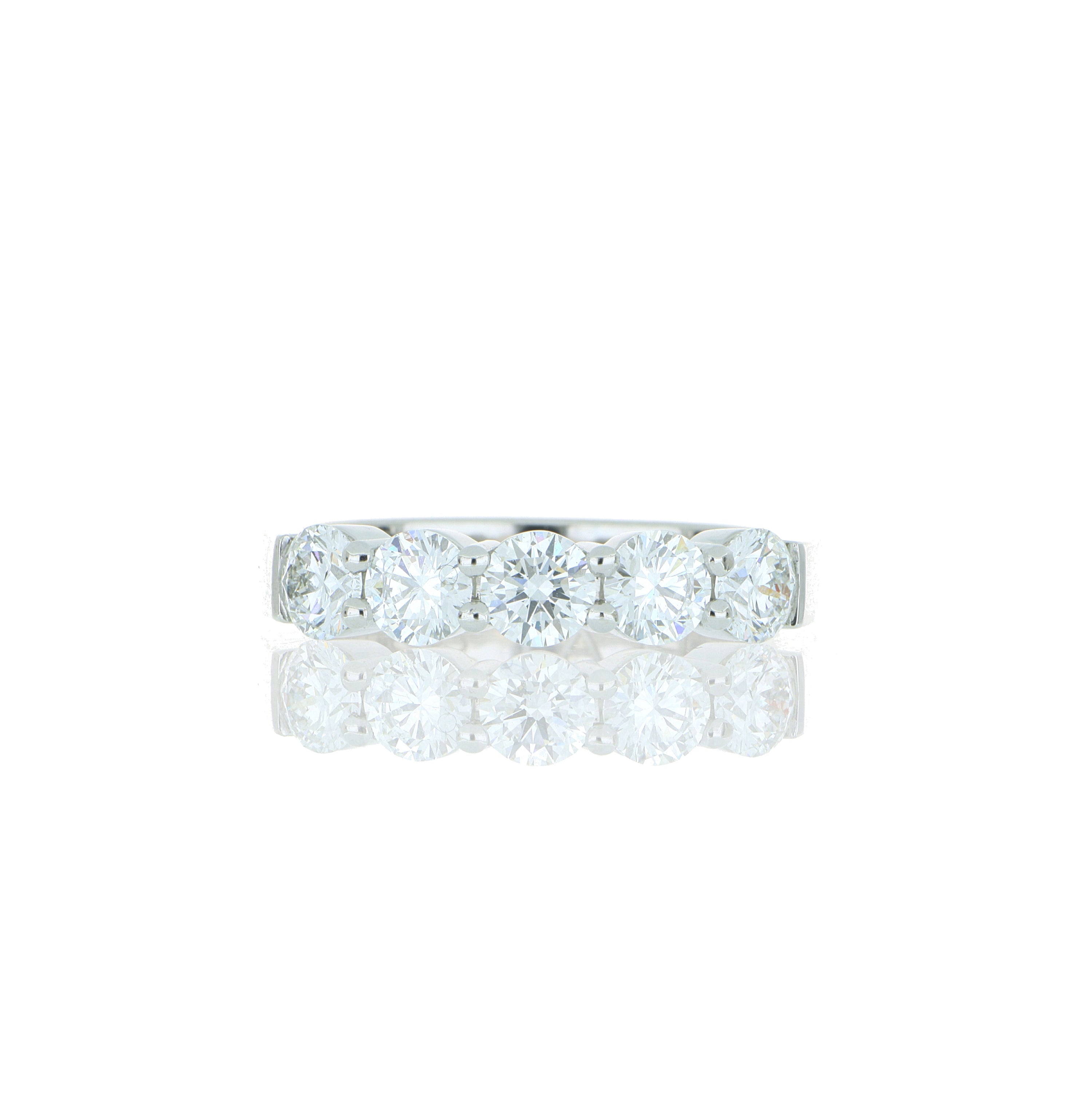 Platinum Diamond Anniversary Ring