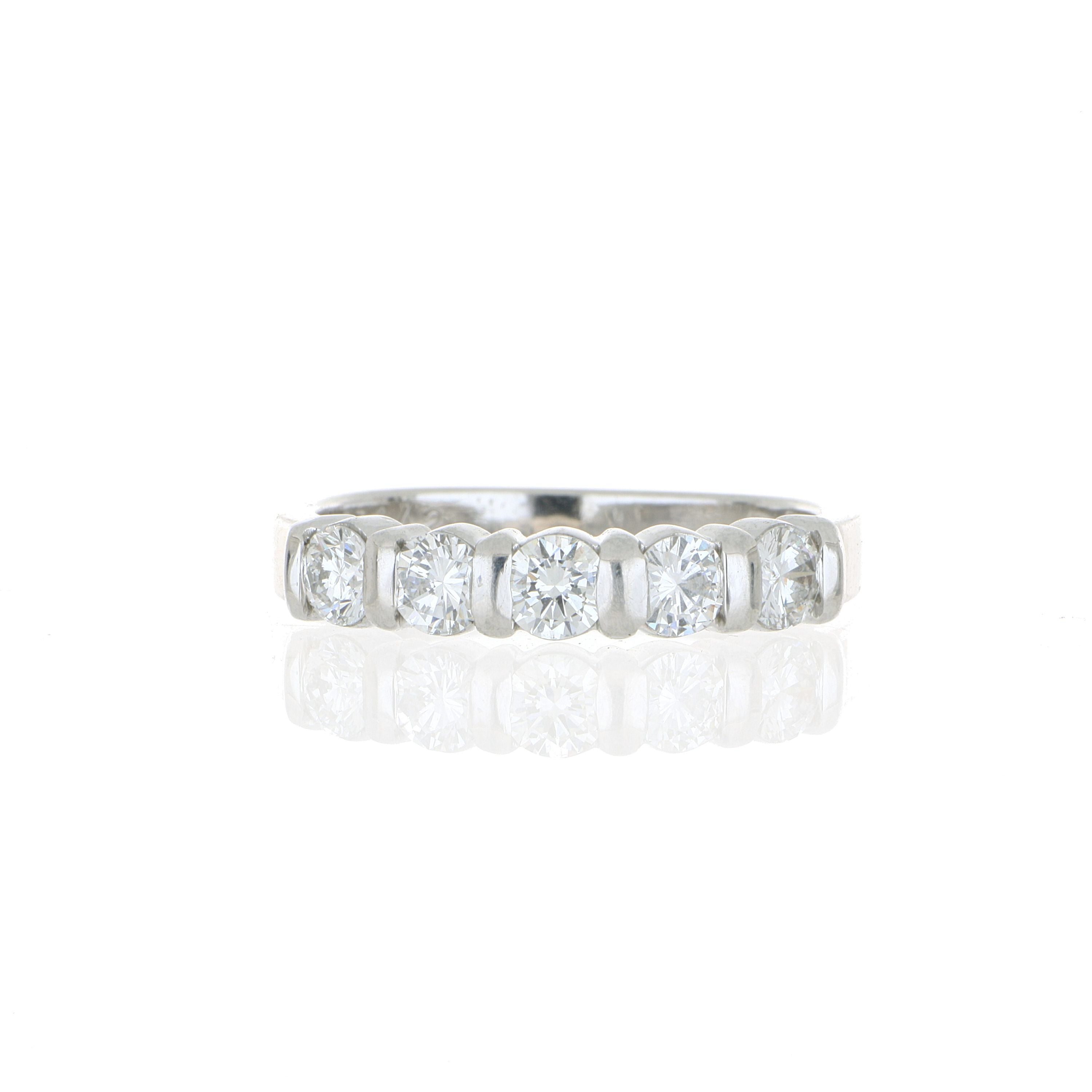Platinum Diamond Anniversary Band