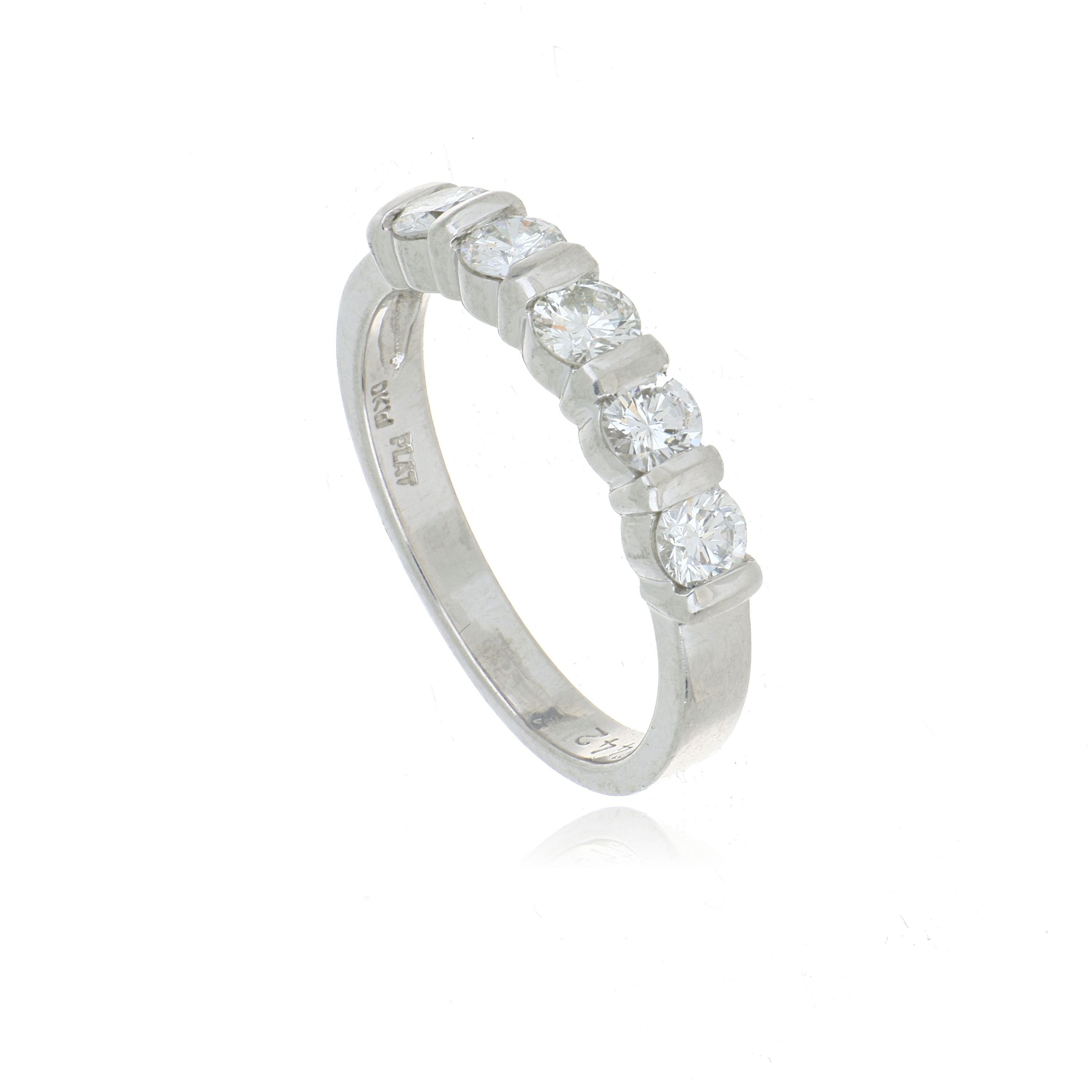 Platinum Diamond Anniversary Band