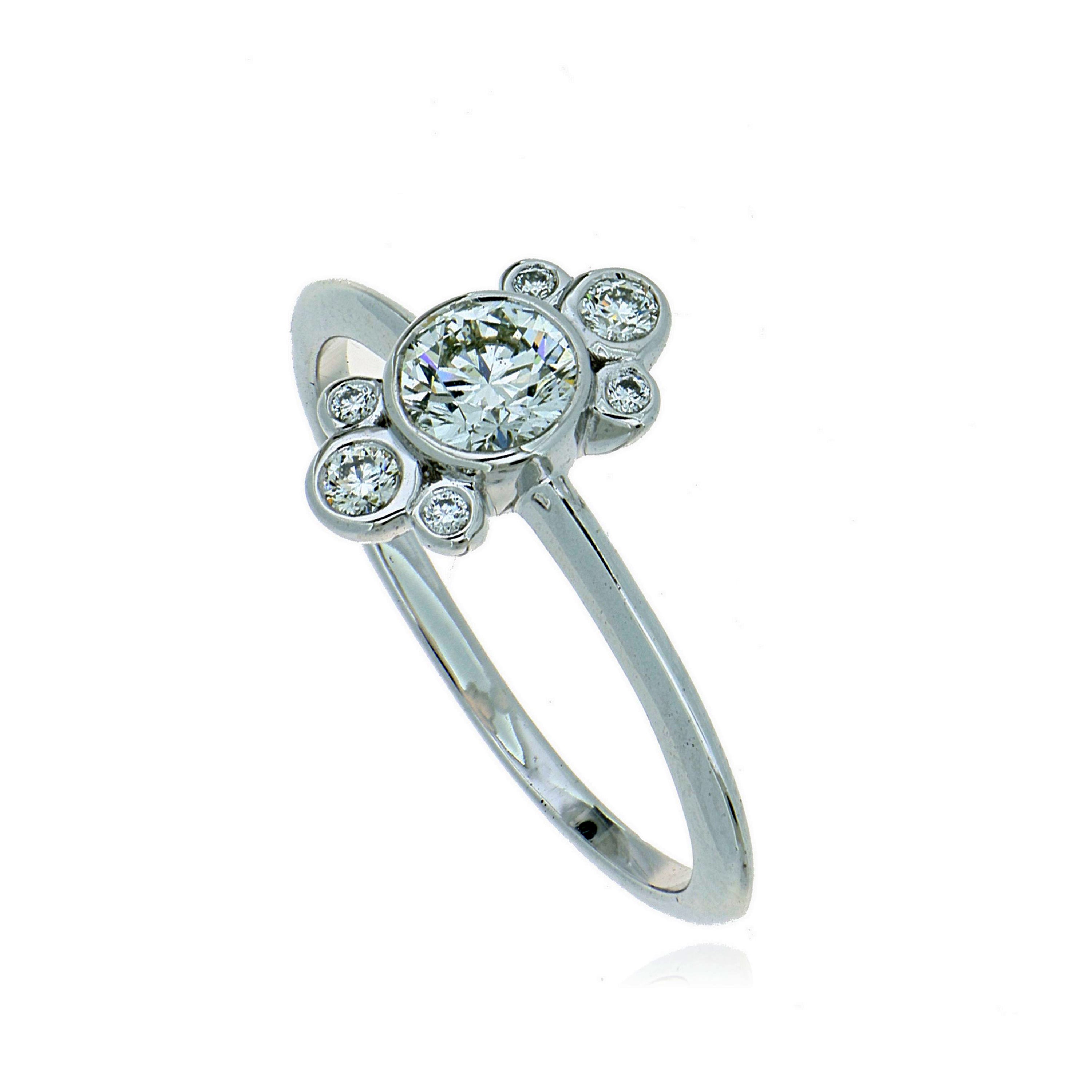 18k White Gold Diamond Passage Fashion Ring - Charles Koll Jewelers
