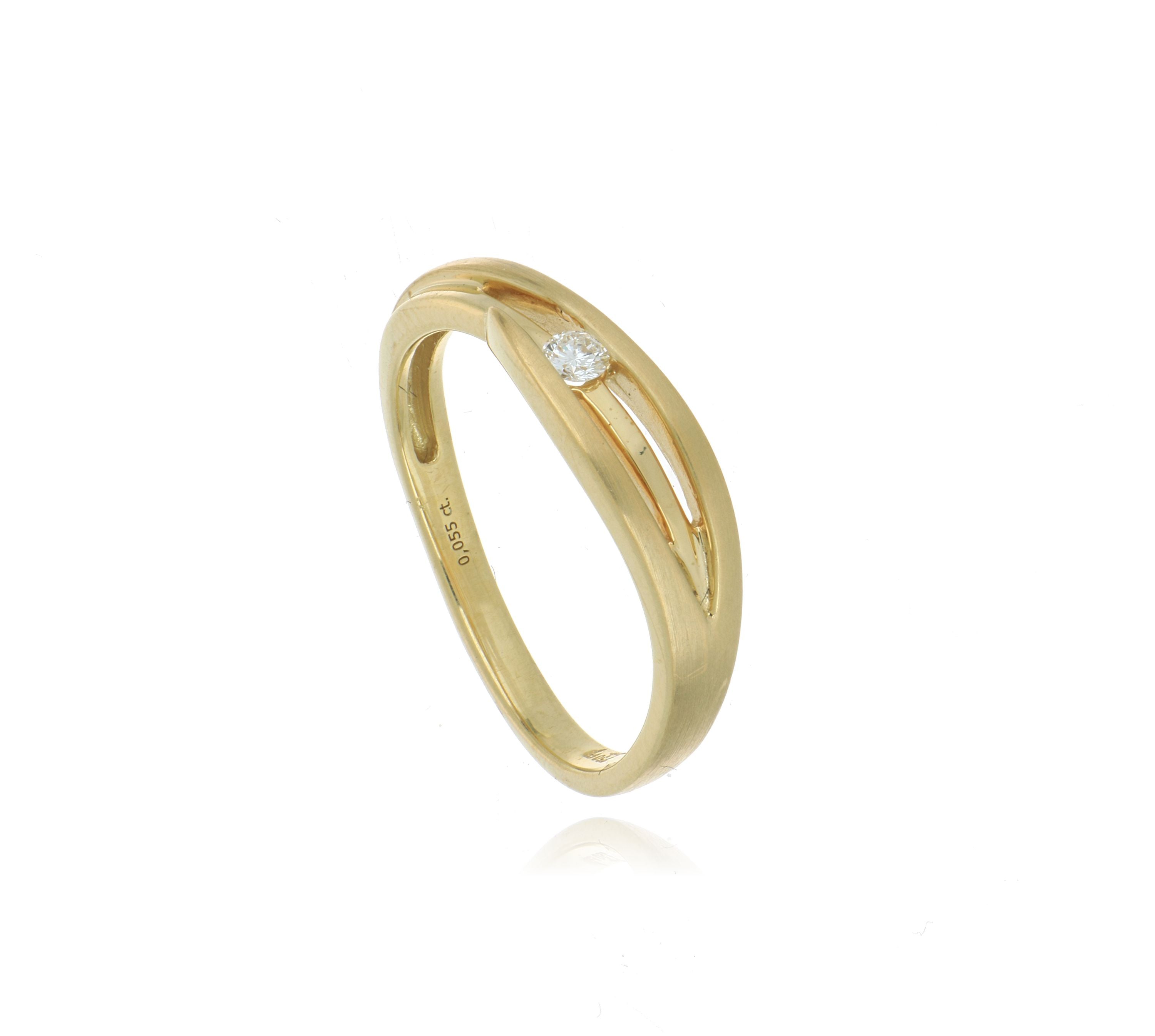 18k Yellow Gold Diamond Fashion Ring