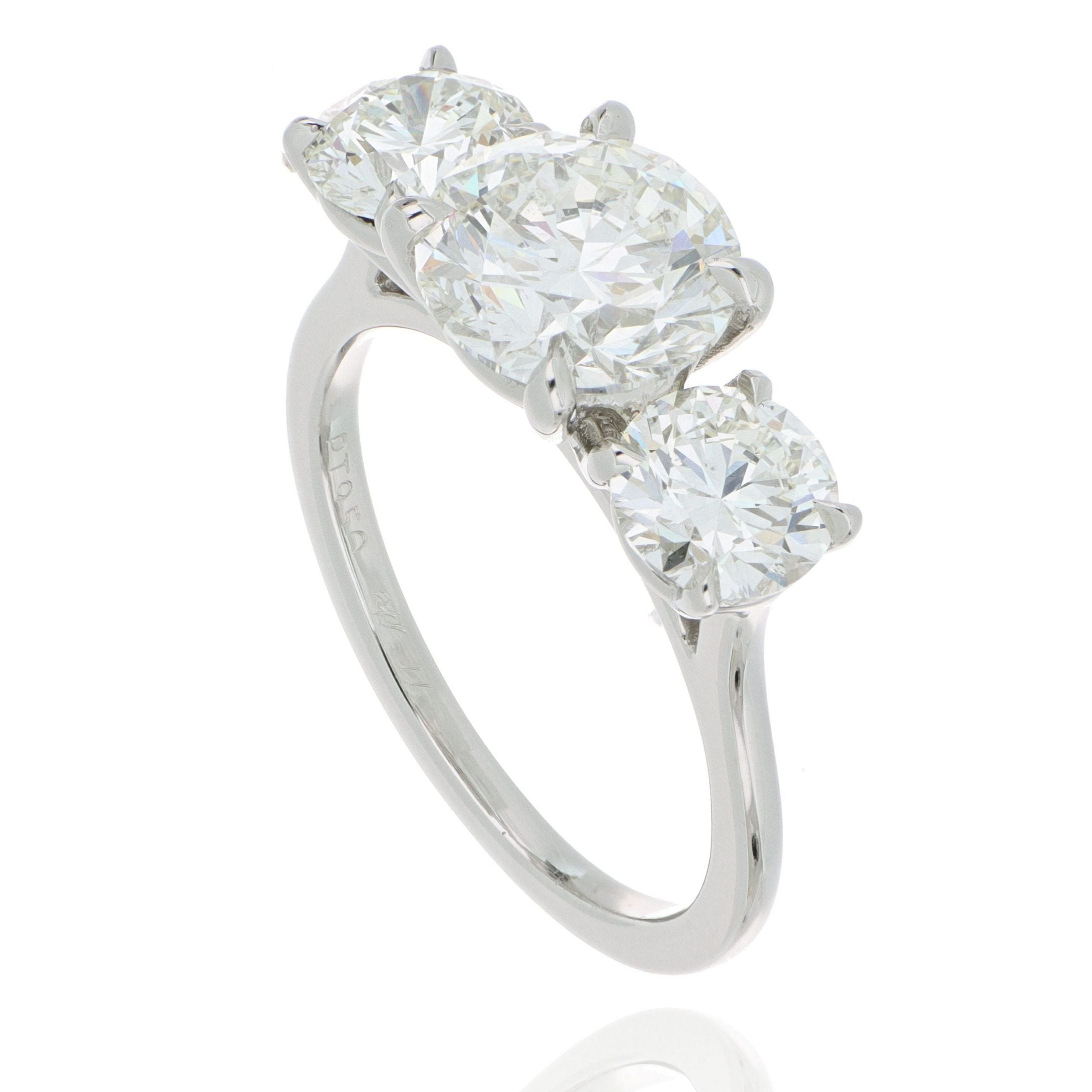 Platinum 3 Stone Diamond Ring