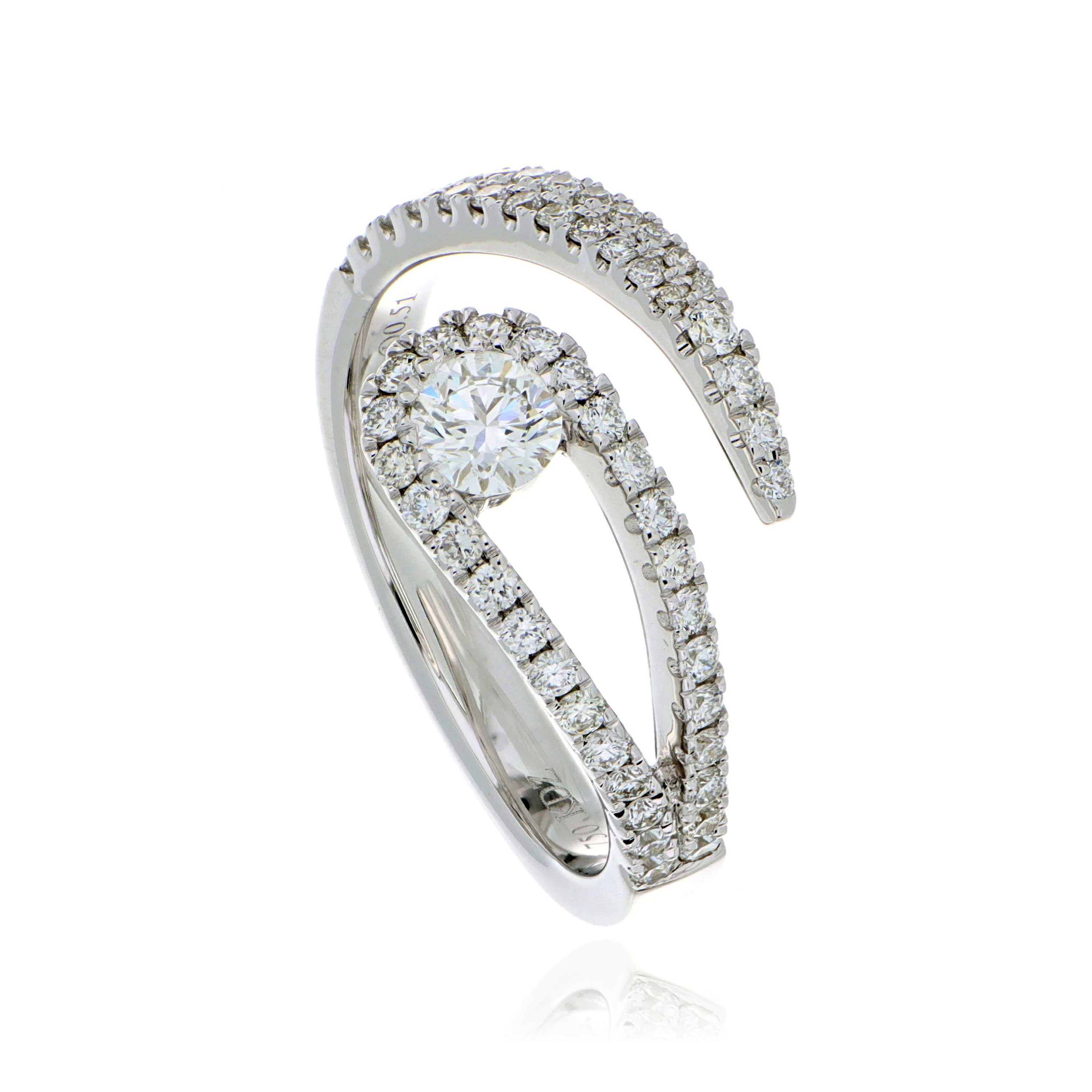 18k White Gold Diamond Ring - Charles Koll Jewelers