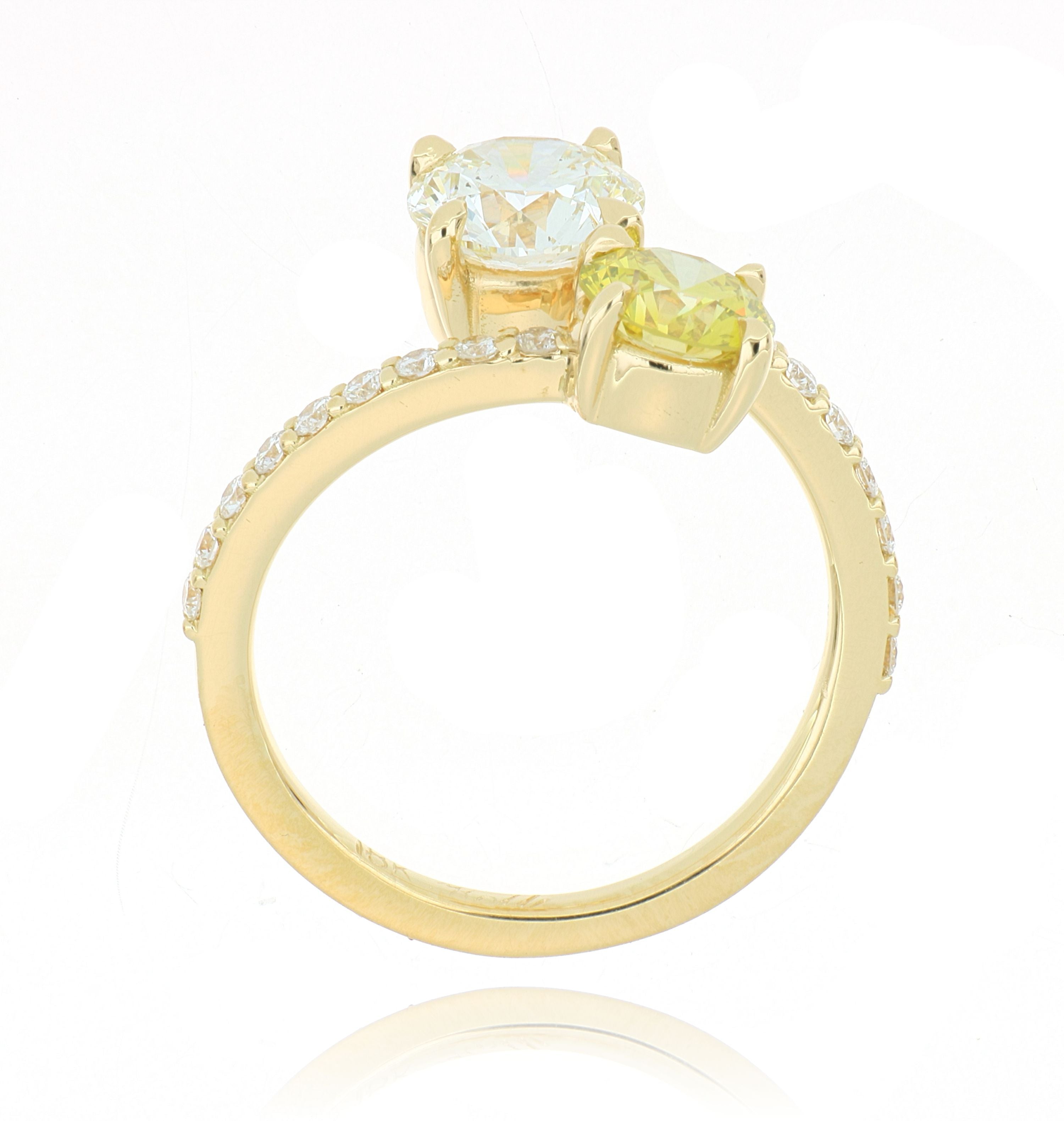 18k Yellow Gold Fancy Yellow Diamond Ring