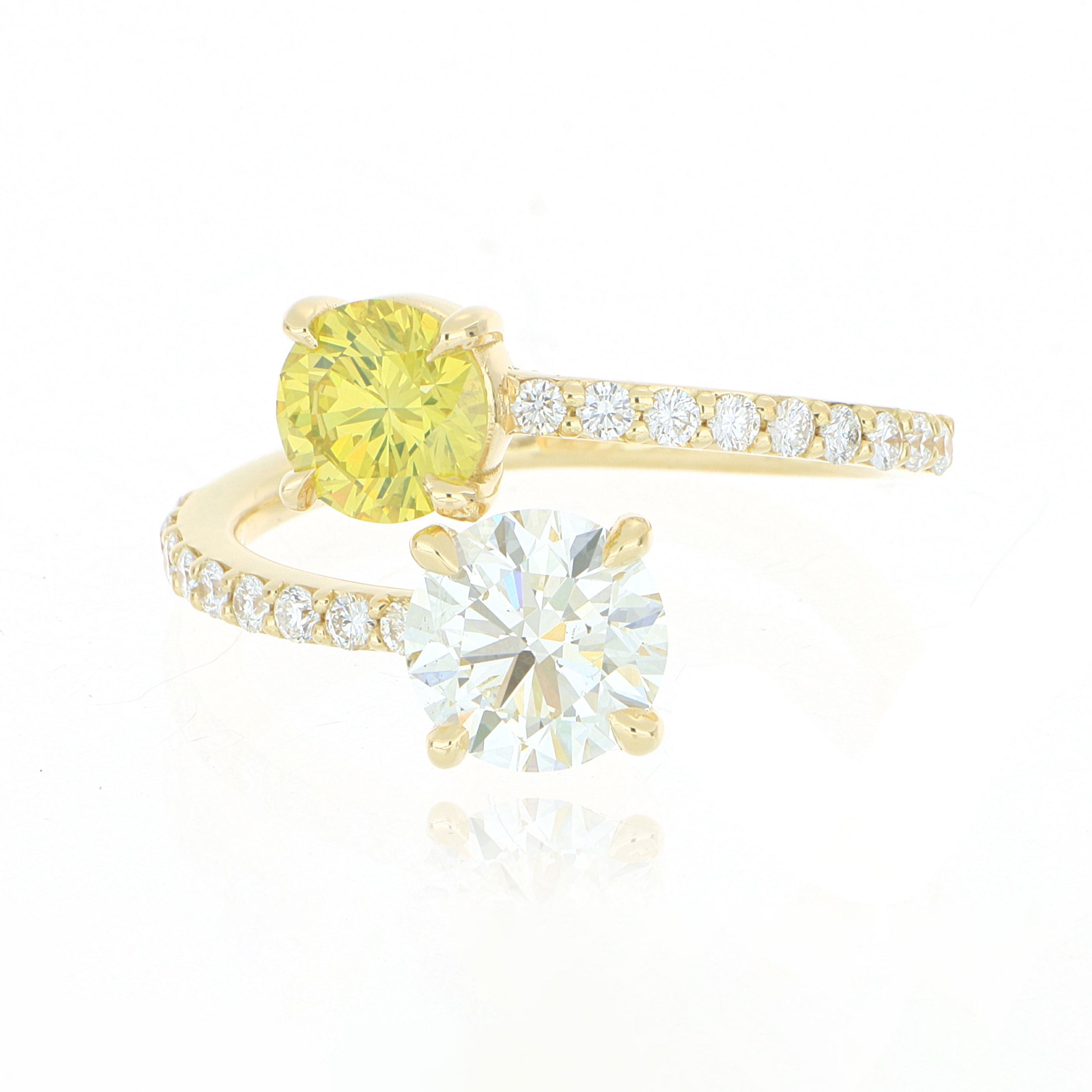 18k Yellow Gold Fancy Yellow Diamond Ring