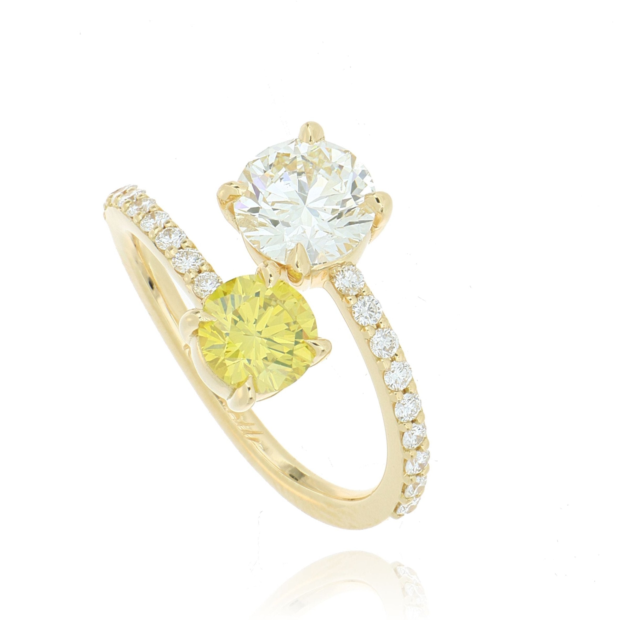 18k Yellow Gold Fancy Yellow Diamond Ring