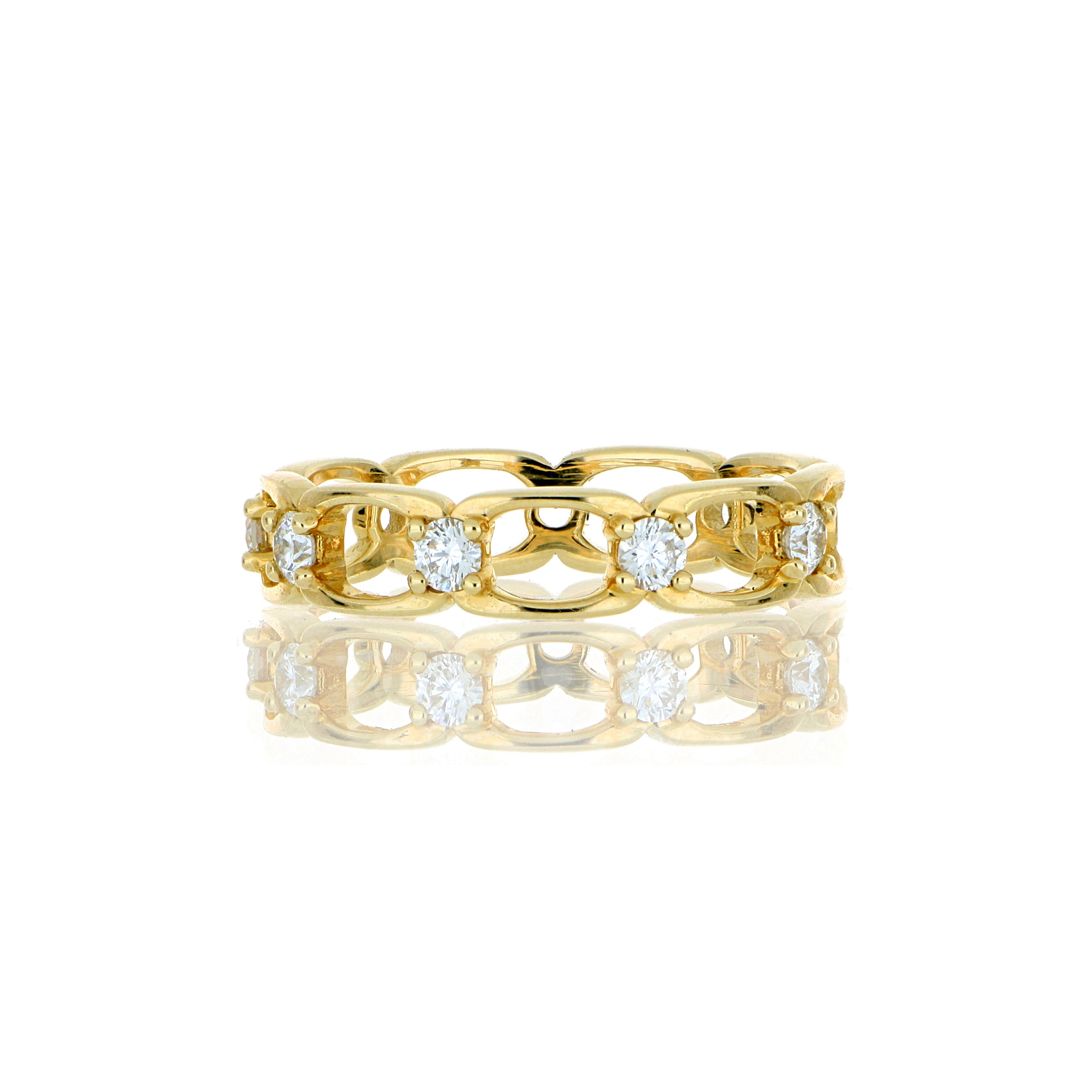 18k Yellow Gold Diamond Ring