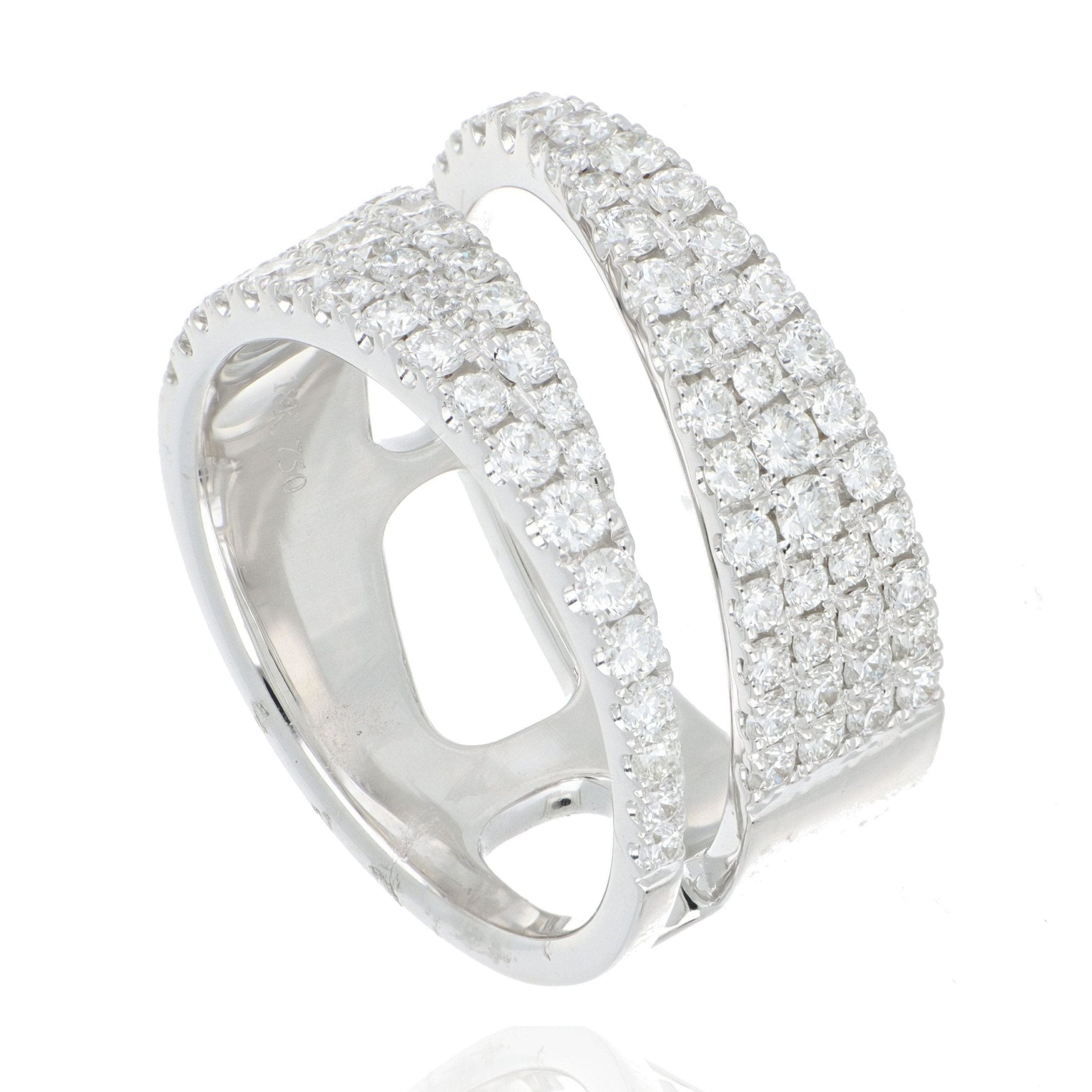 18k White Gold Diamond Fashion Ring