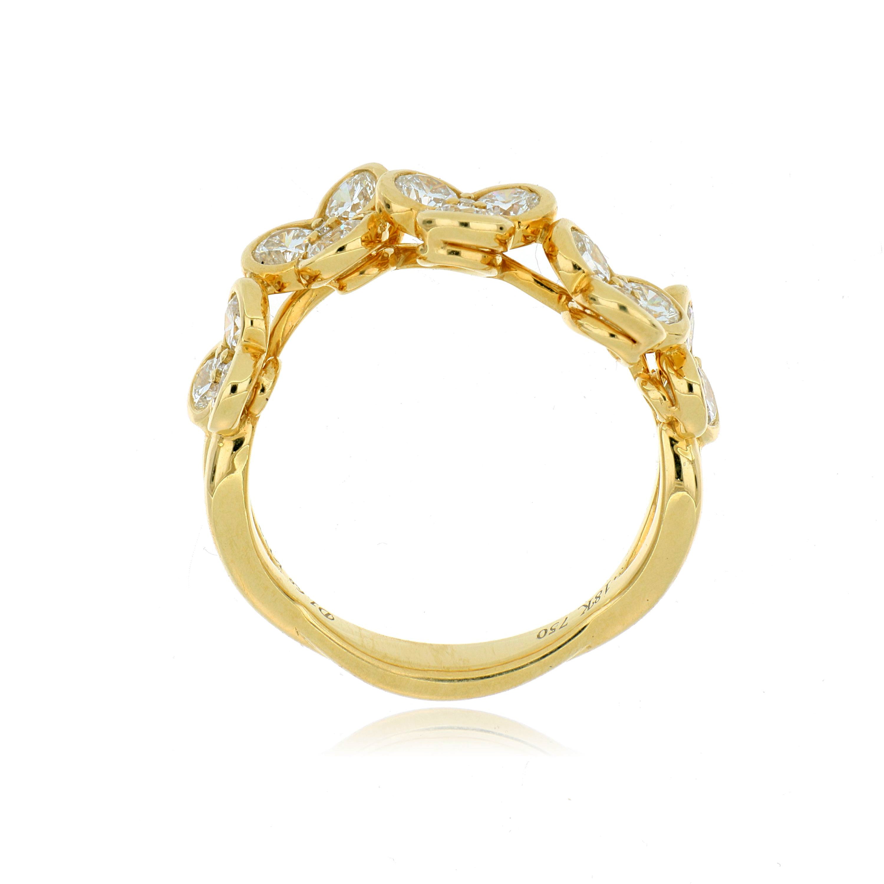 18k Yellow Gold Diamond Ring