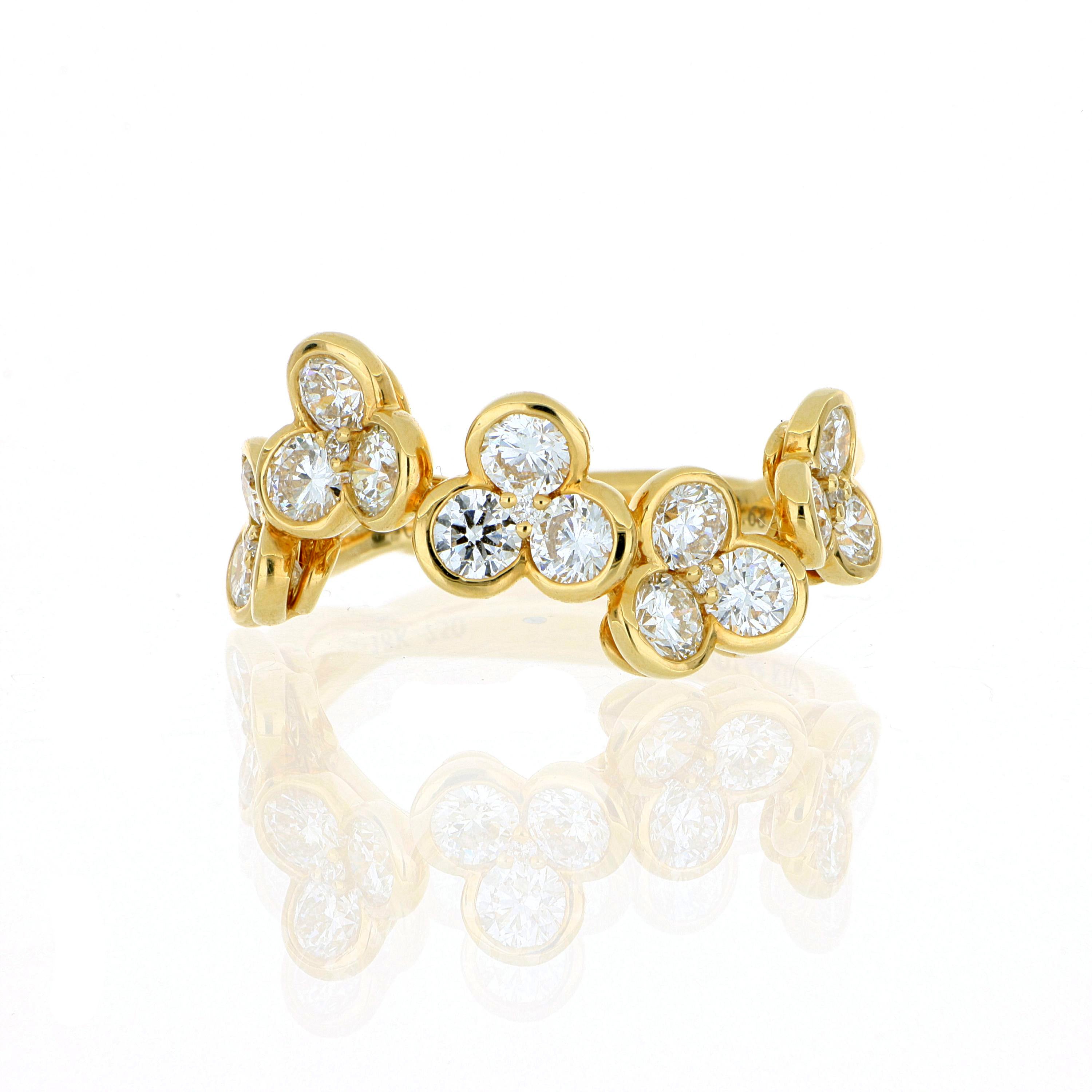 18k Yellow Gold Diamond Ring