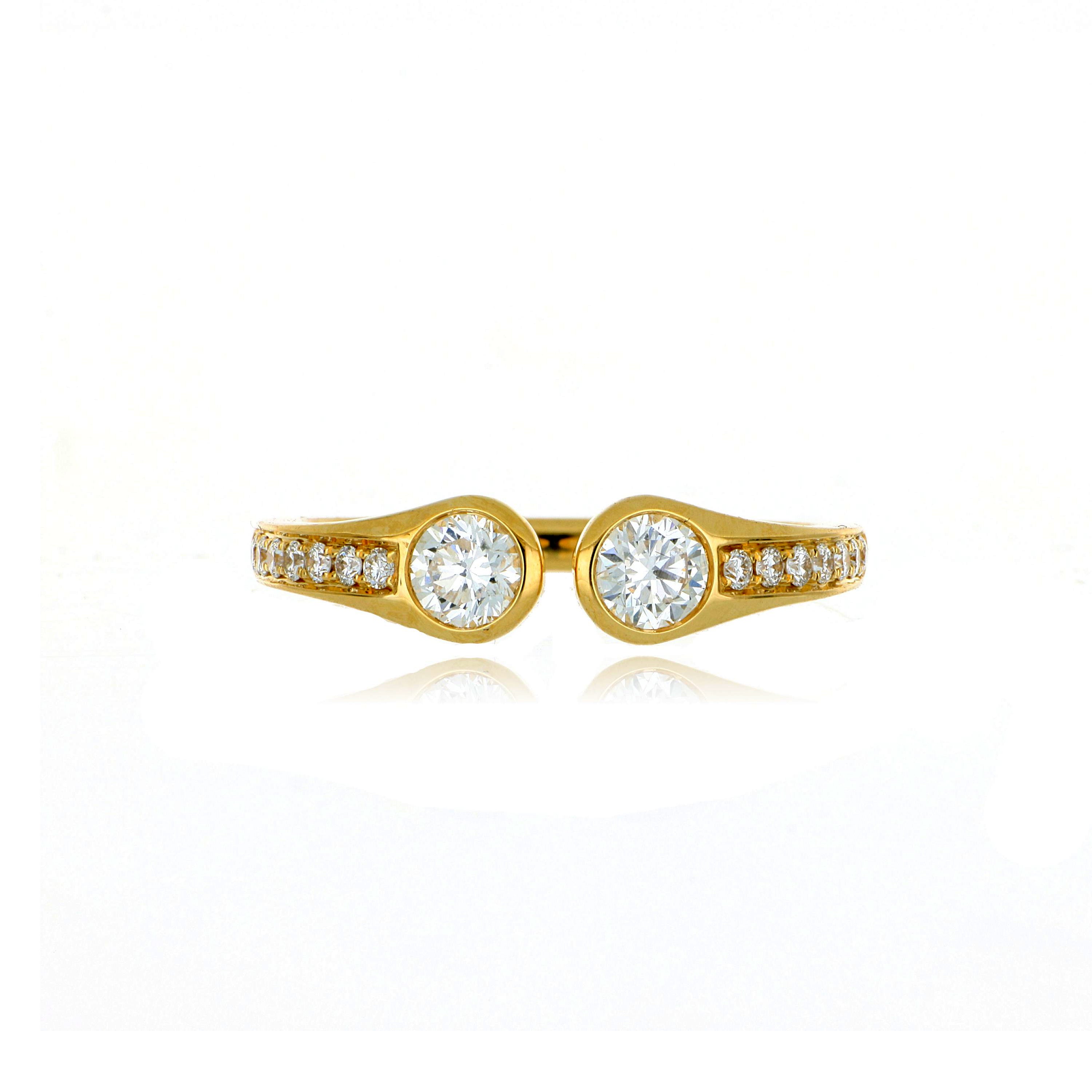 18k Yellow Gold Diamond Ring
