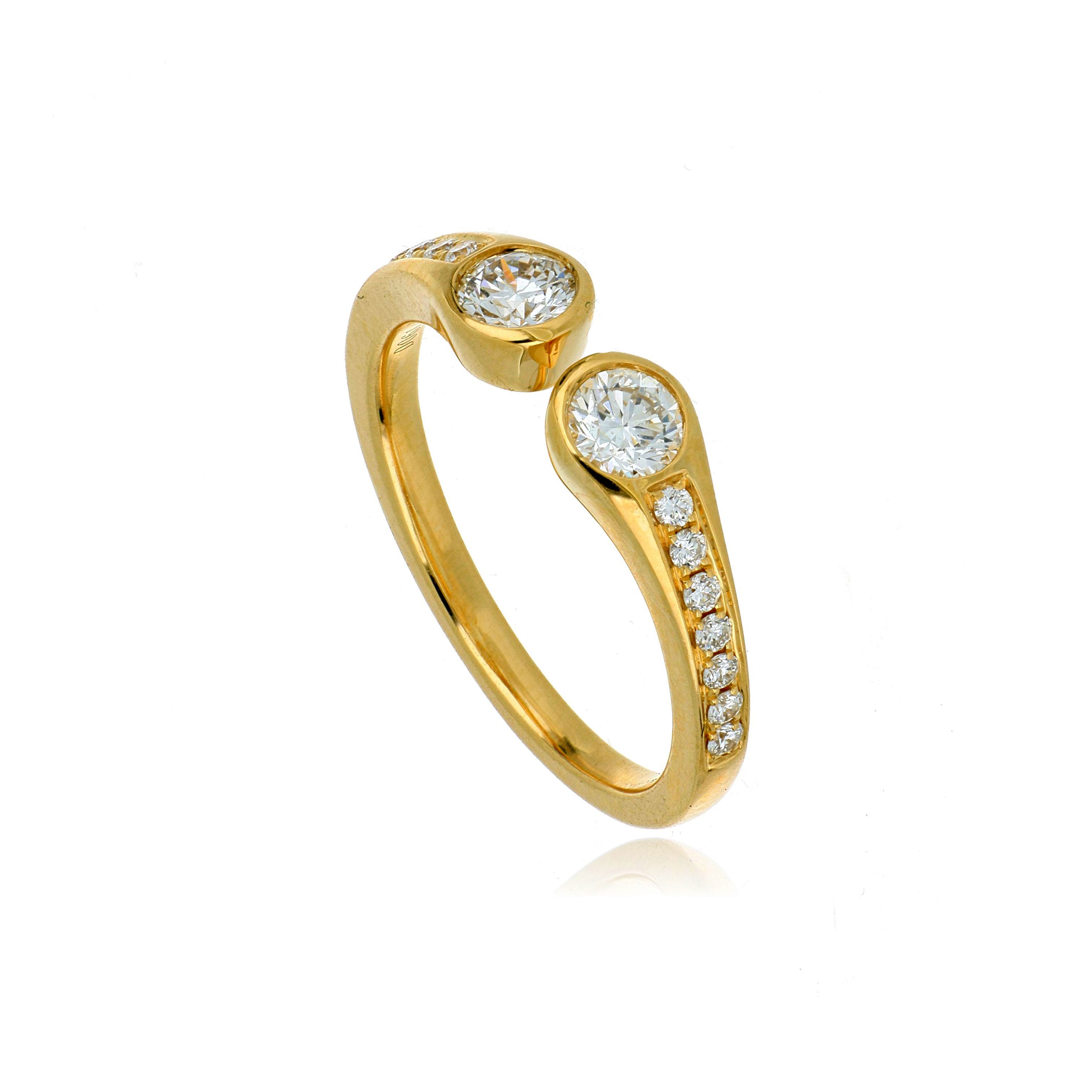 18k Yellow Gold Diamond Ring
