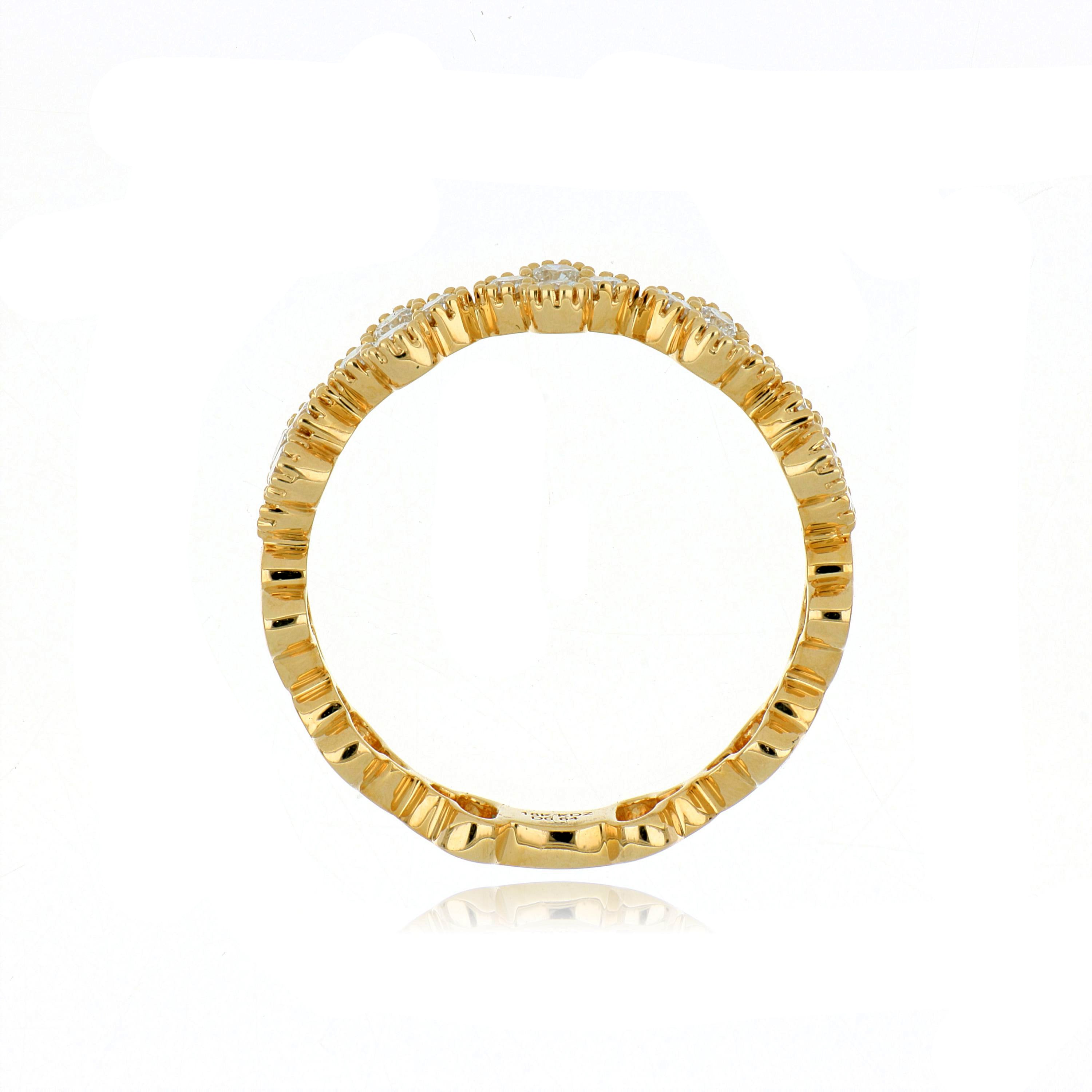 18k Yellow Gold Diamond Ring - Charles Koll Jewelers