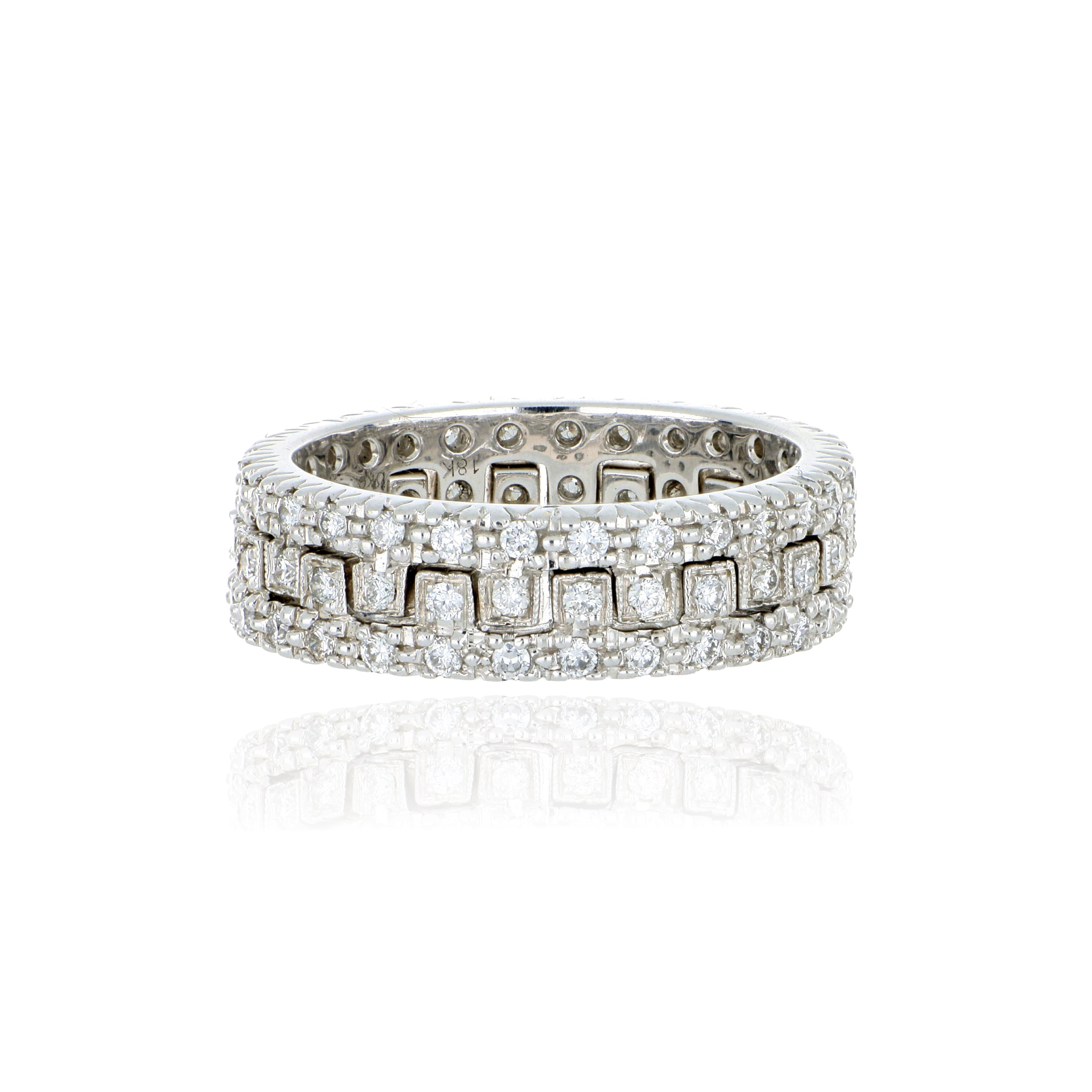 18k White Gold Interlocking Diamond Rings (Copy) - Charles Koll Jewelers