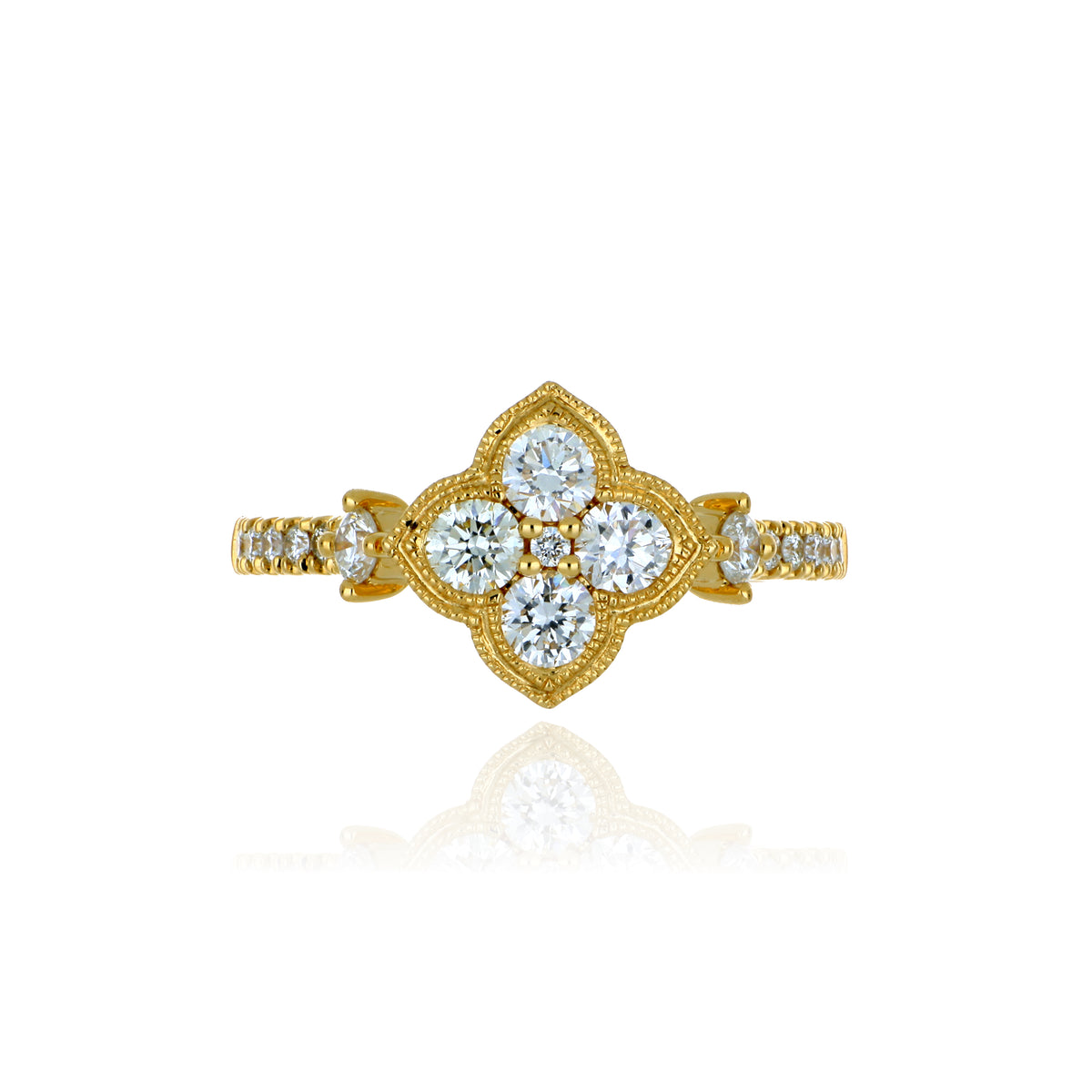 18k Yellow Gold Diamond Ring
