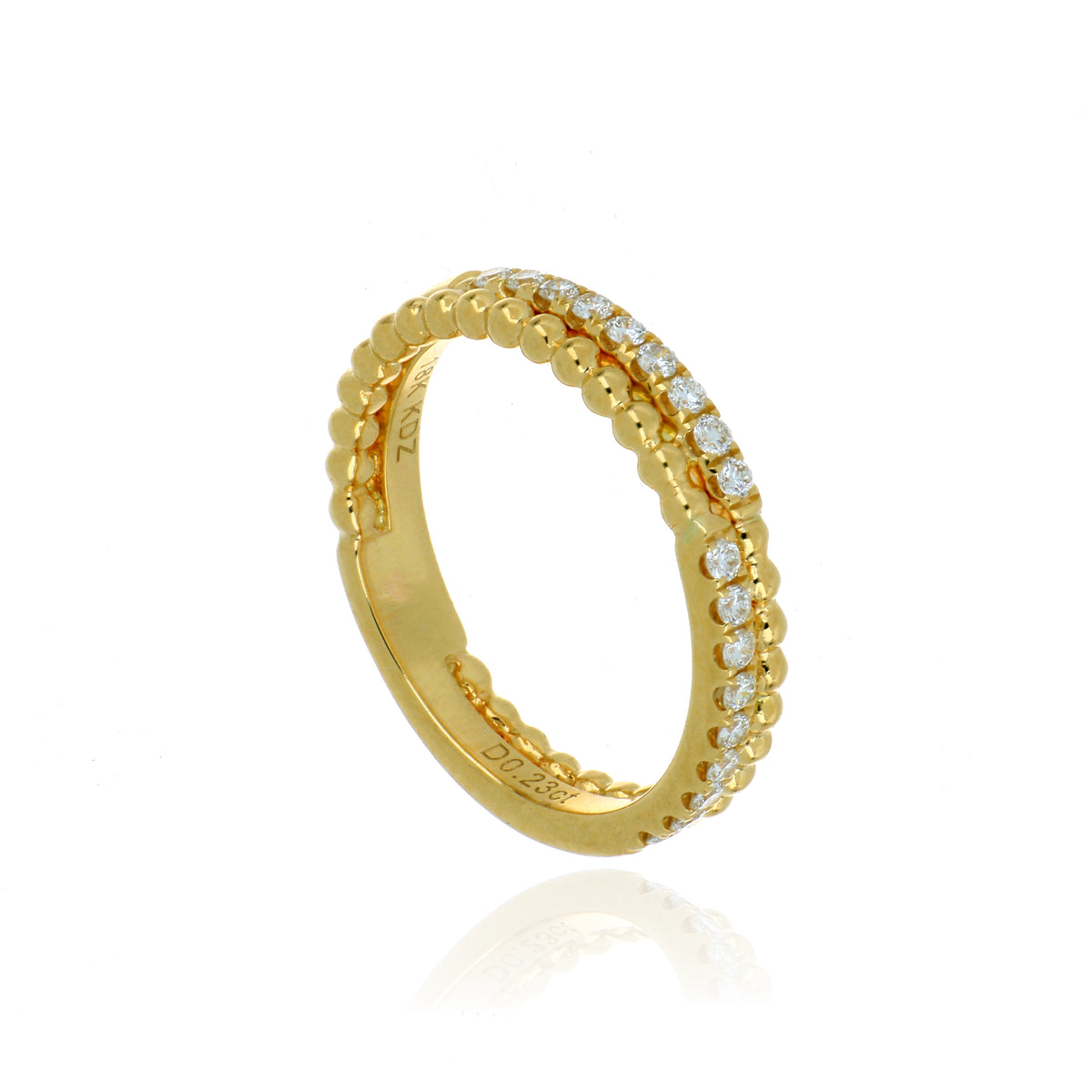 18k Yellow Gold Diamond Anniversary Ring