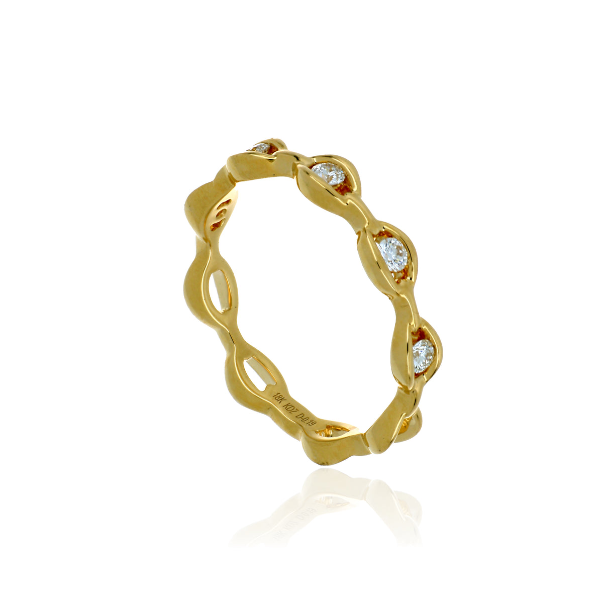 18k Yellow Gold Diamond Band