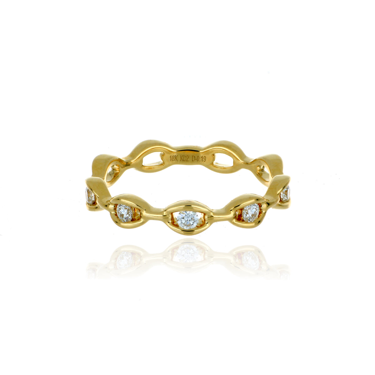 18k Yellow Gold Diamond Band