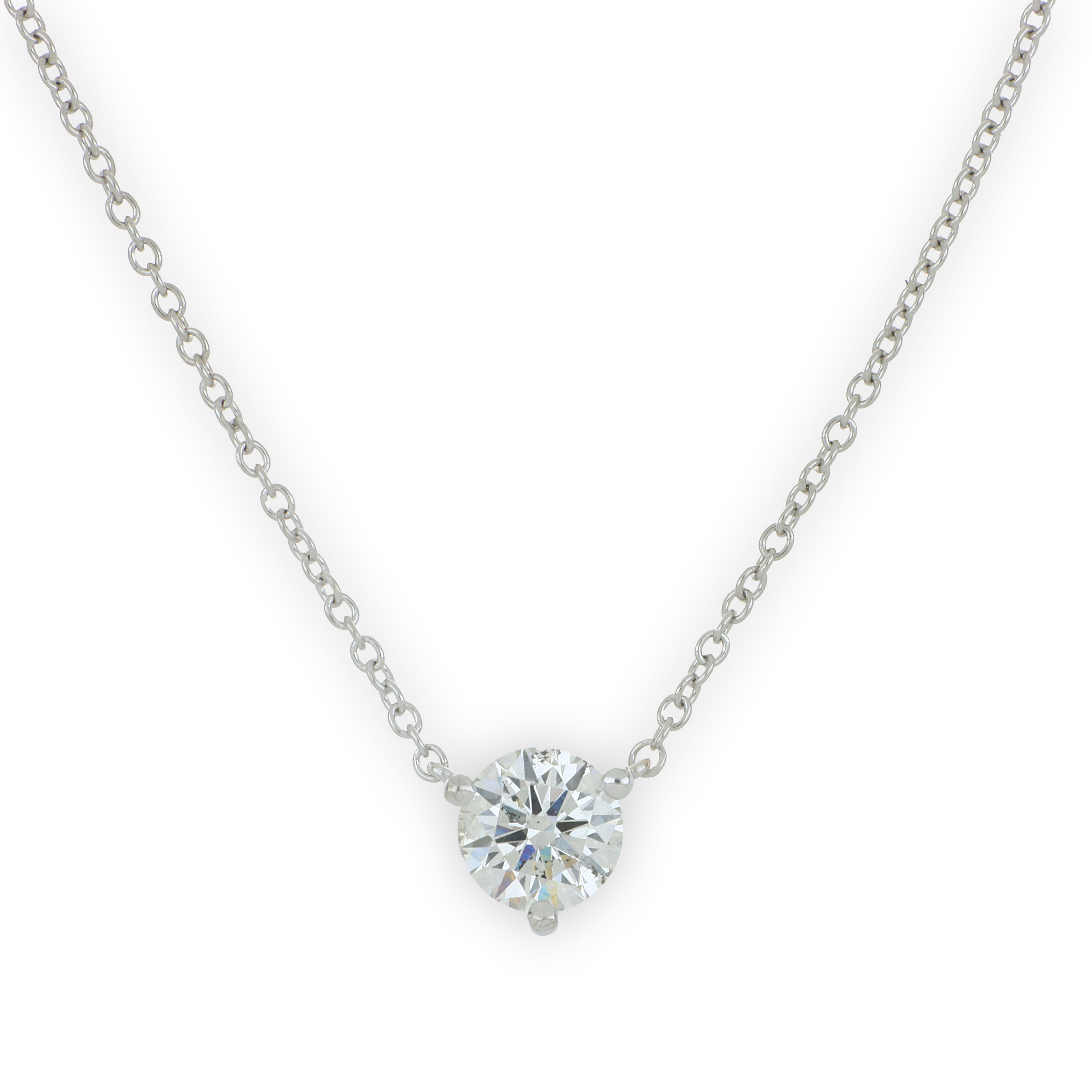 Platinum Signature Solitaire Diamond Necklace