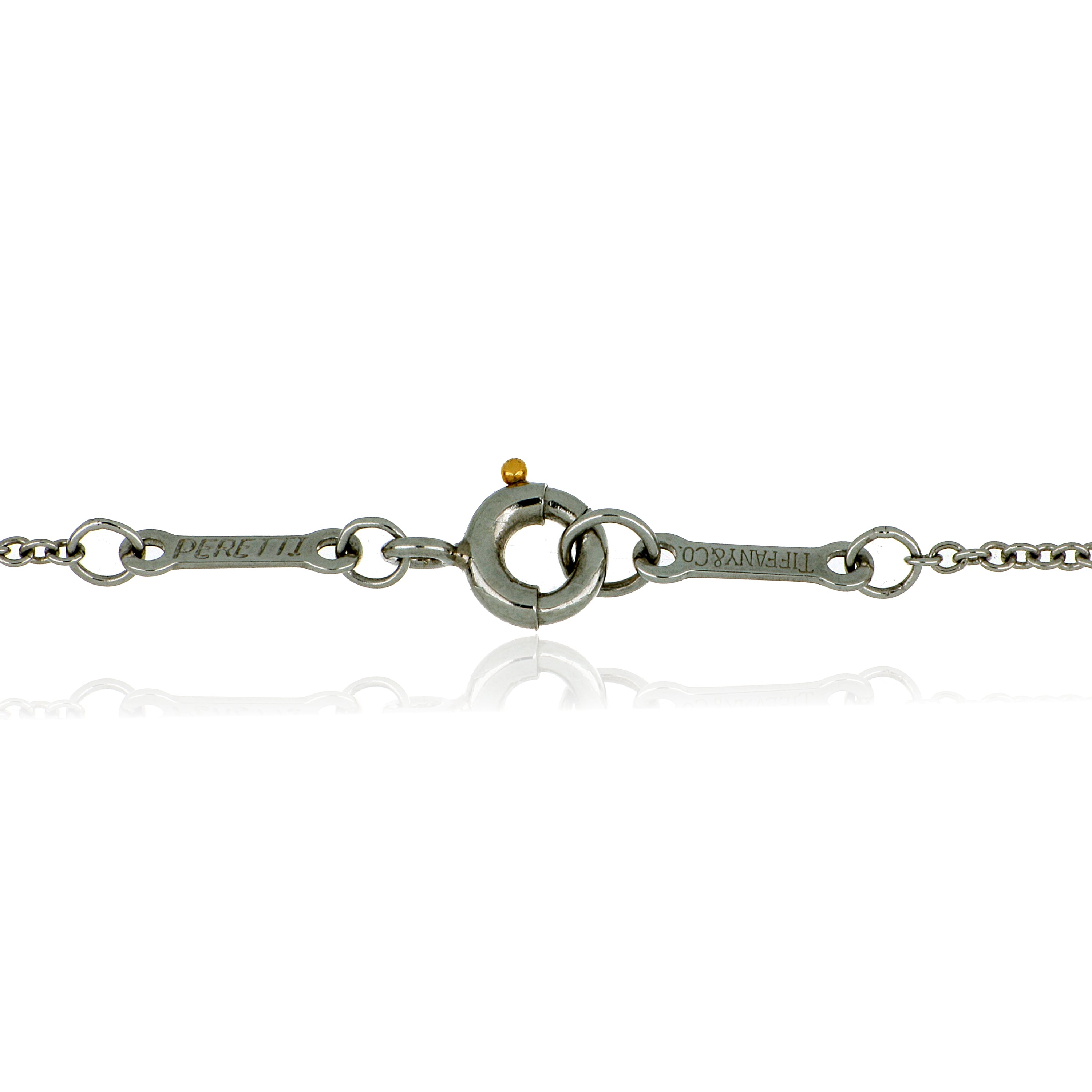 Platinum Tiffany & Co. Bezel Set Solitaire Necklace