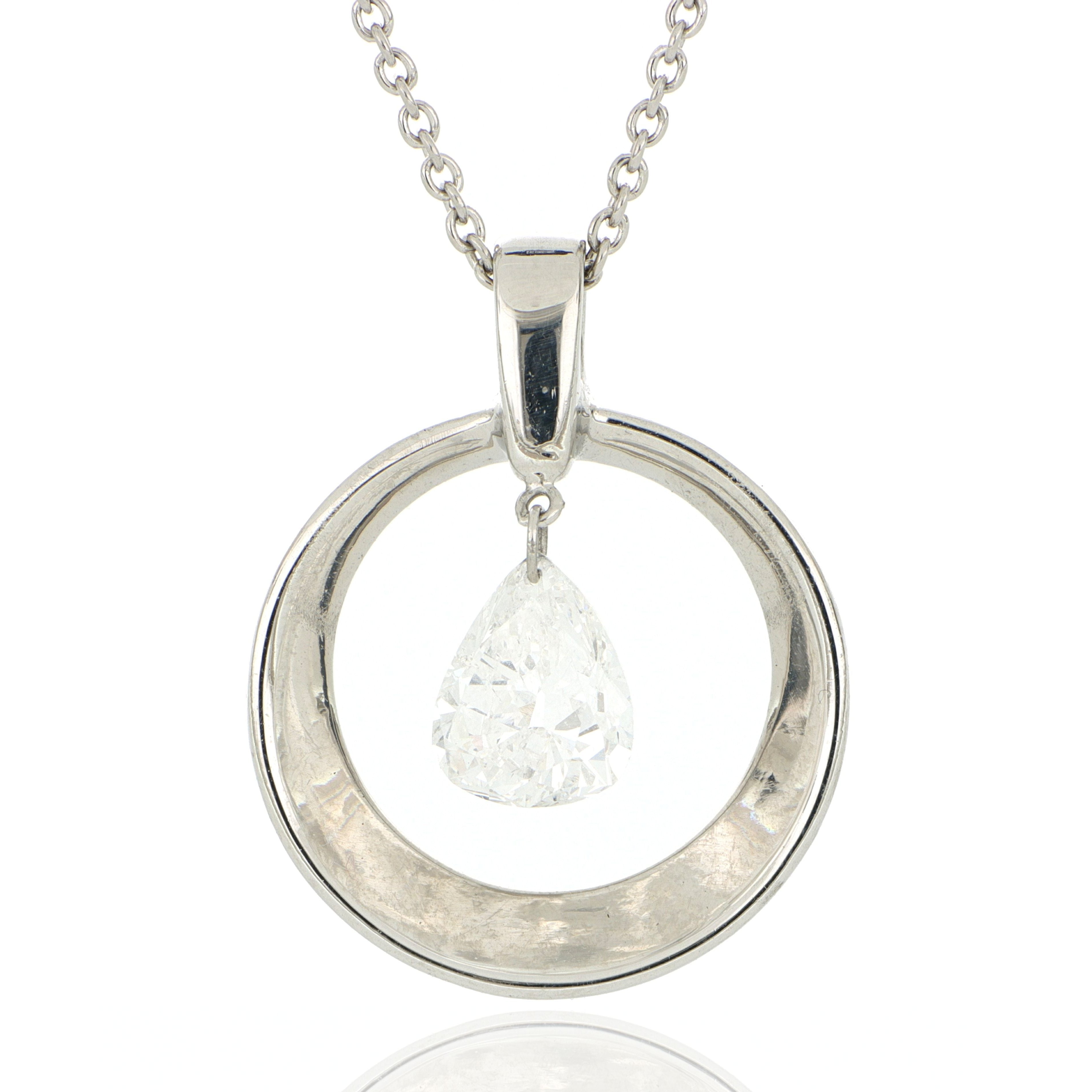 Platinum Dancing Diamond Necklace