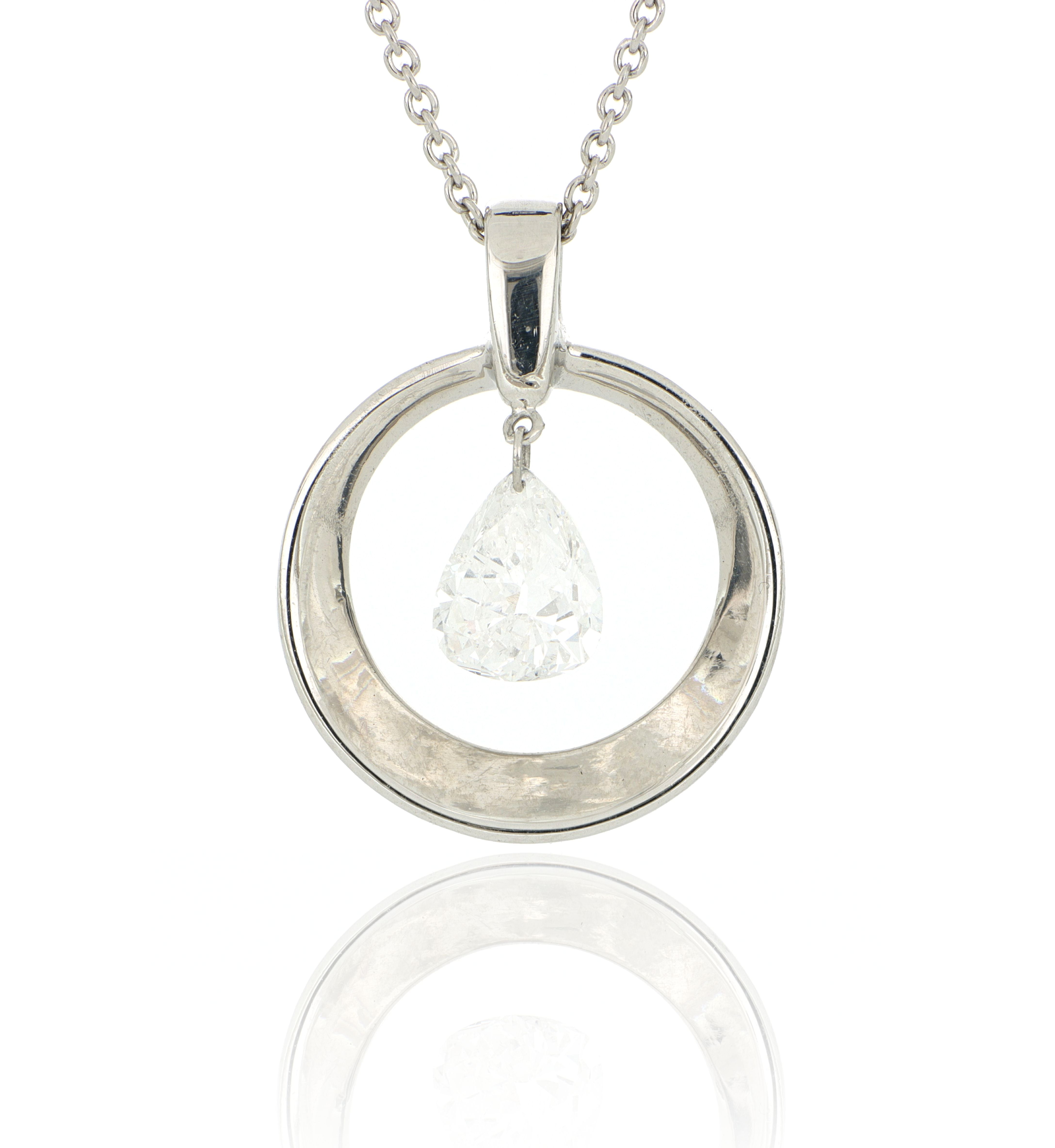 Platinum Dancing Diamond Necklace