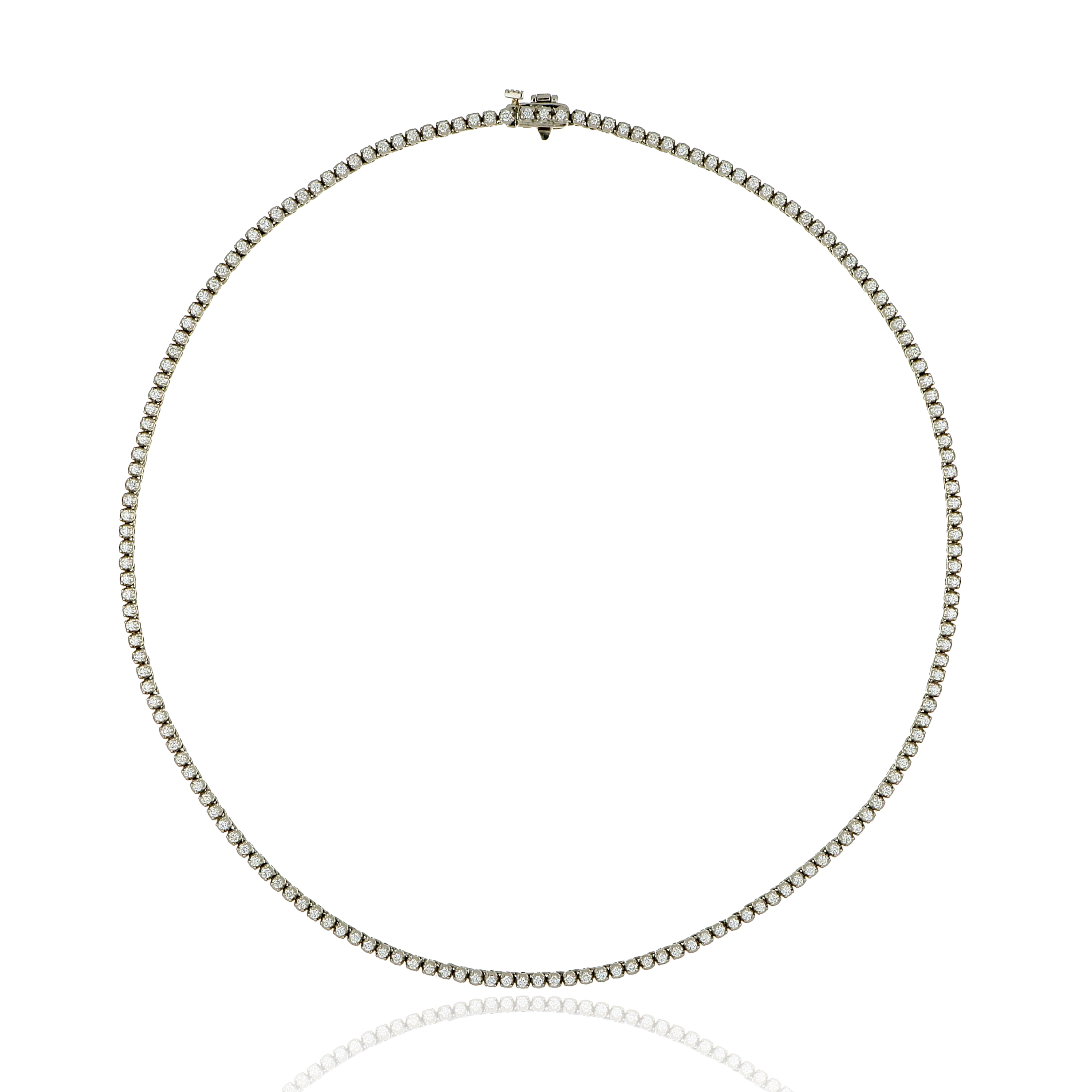 Platinum Diamond Tennis Necklace
